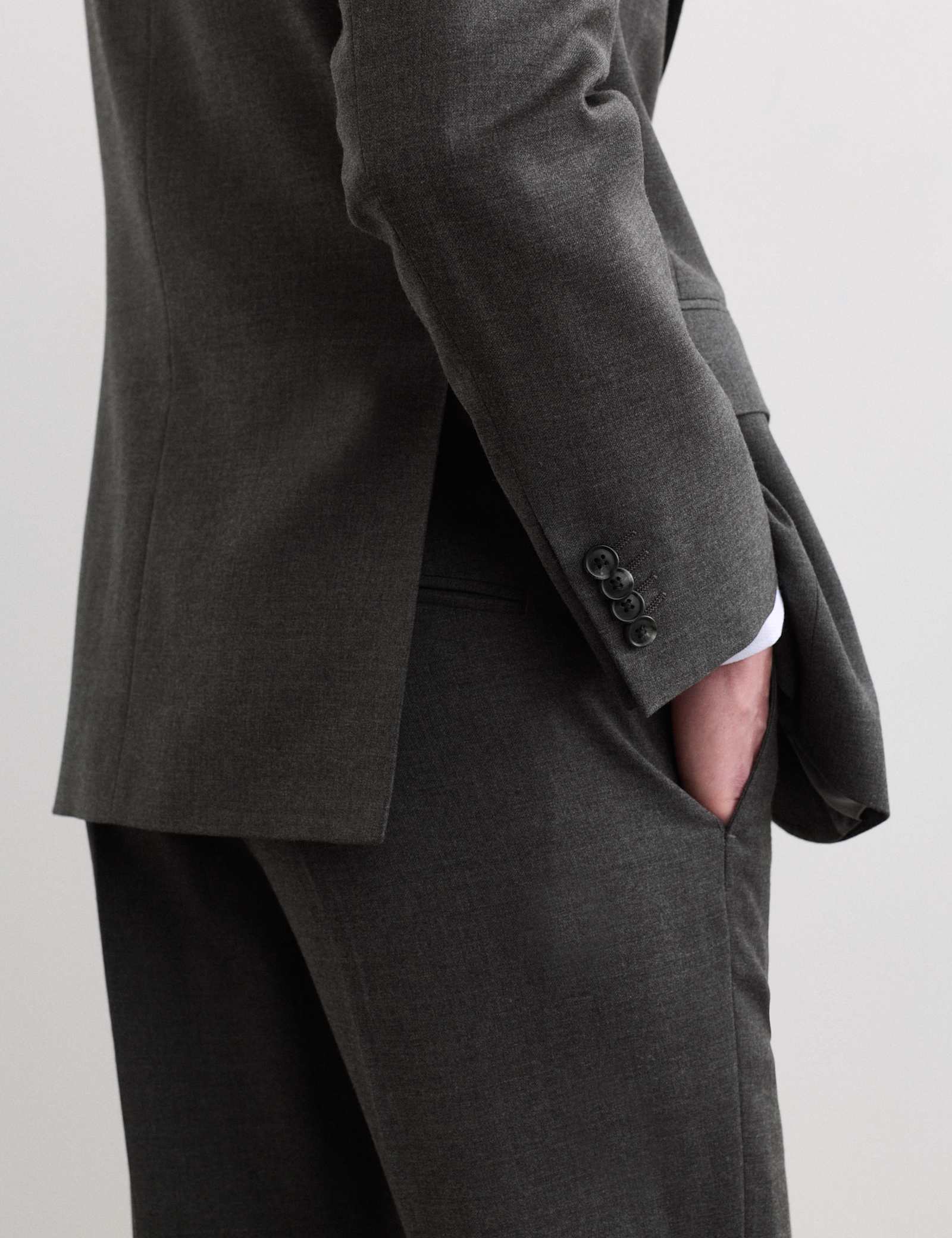 2 Piece Tailored Fit Pure Wool Suit - image 3
