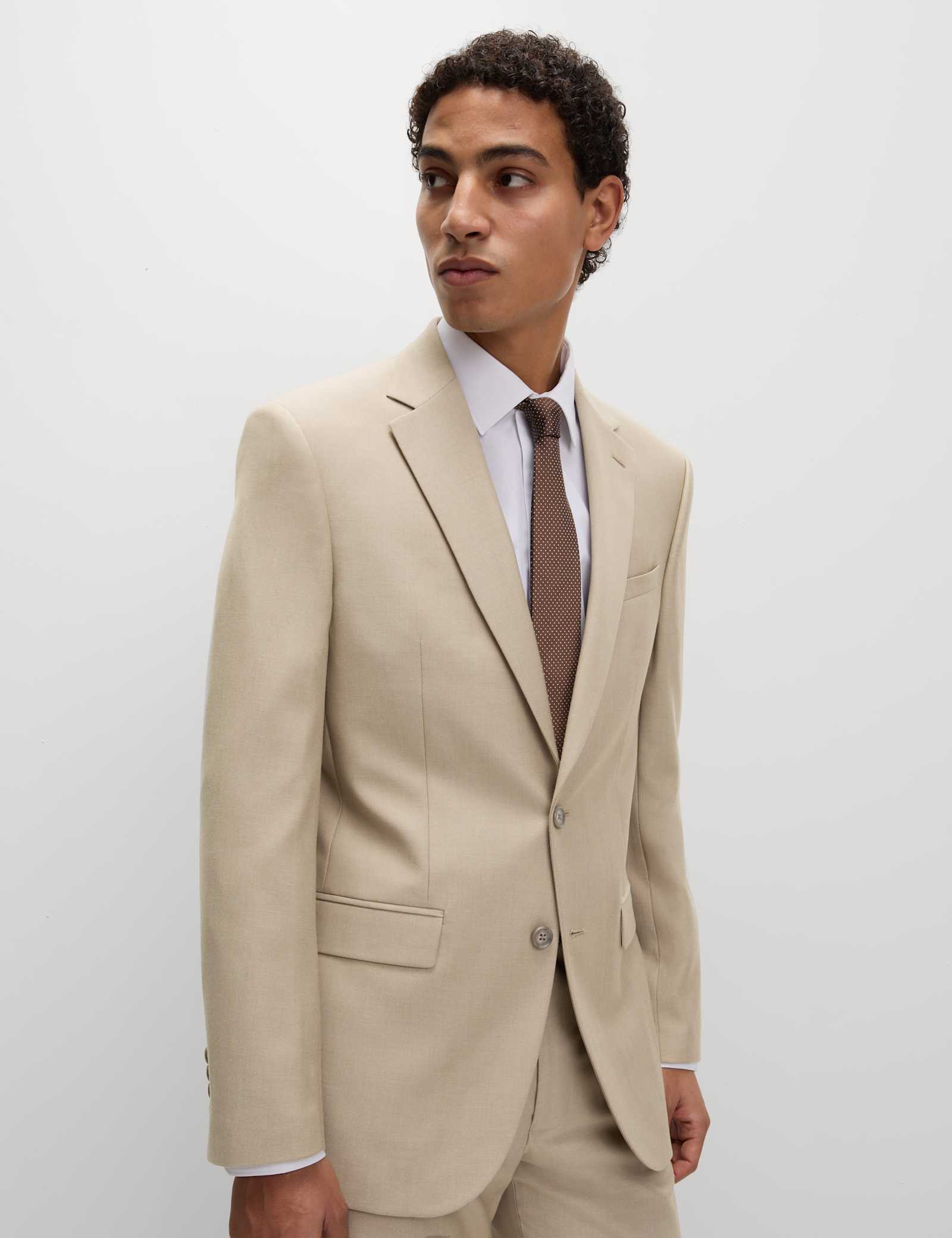3 Piece Regular Fit Stretch Suit - image 3