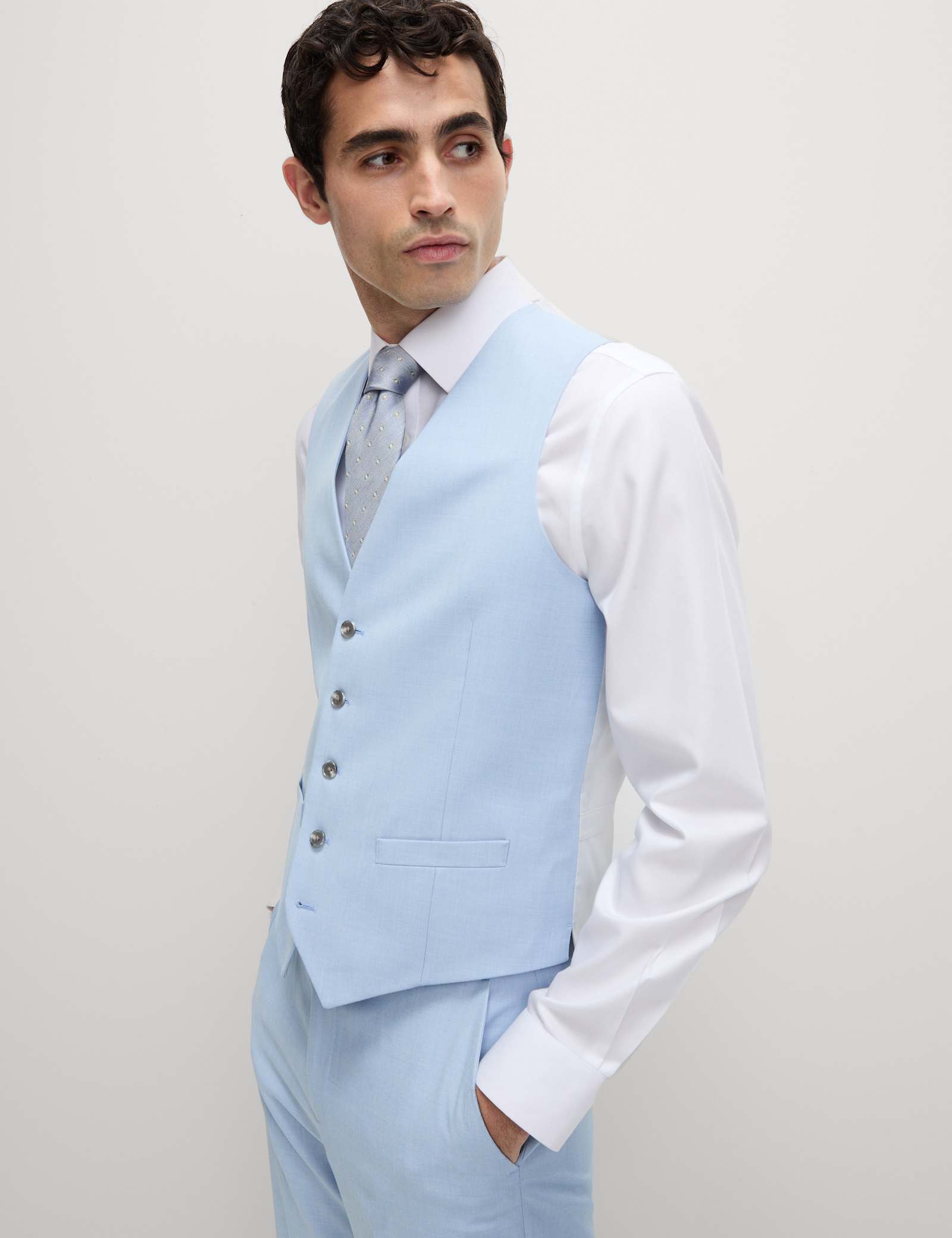 3 Piece Regular Fit Stretch Suit - image 4