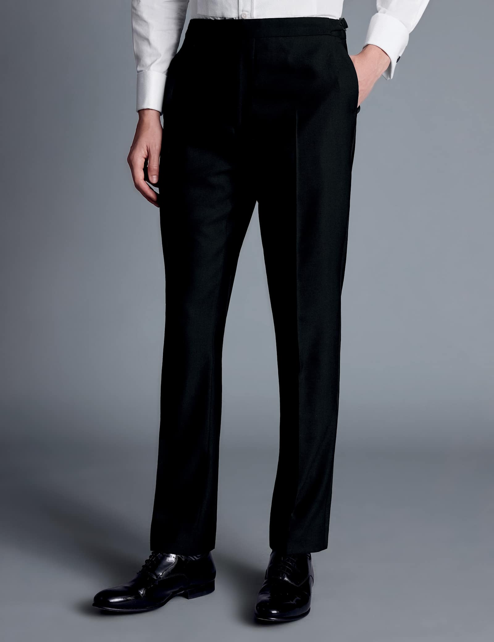 Regular Fit Super 120's Wool Tuxedo Suit - image 4
