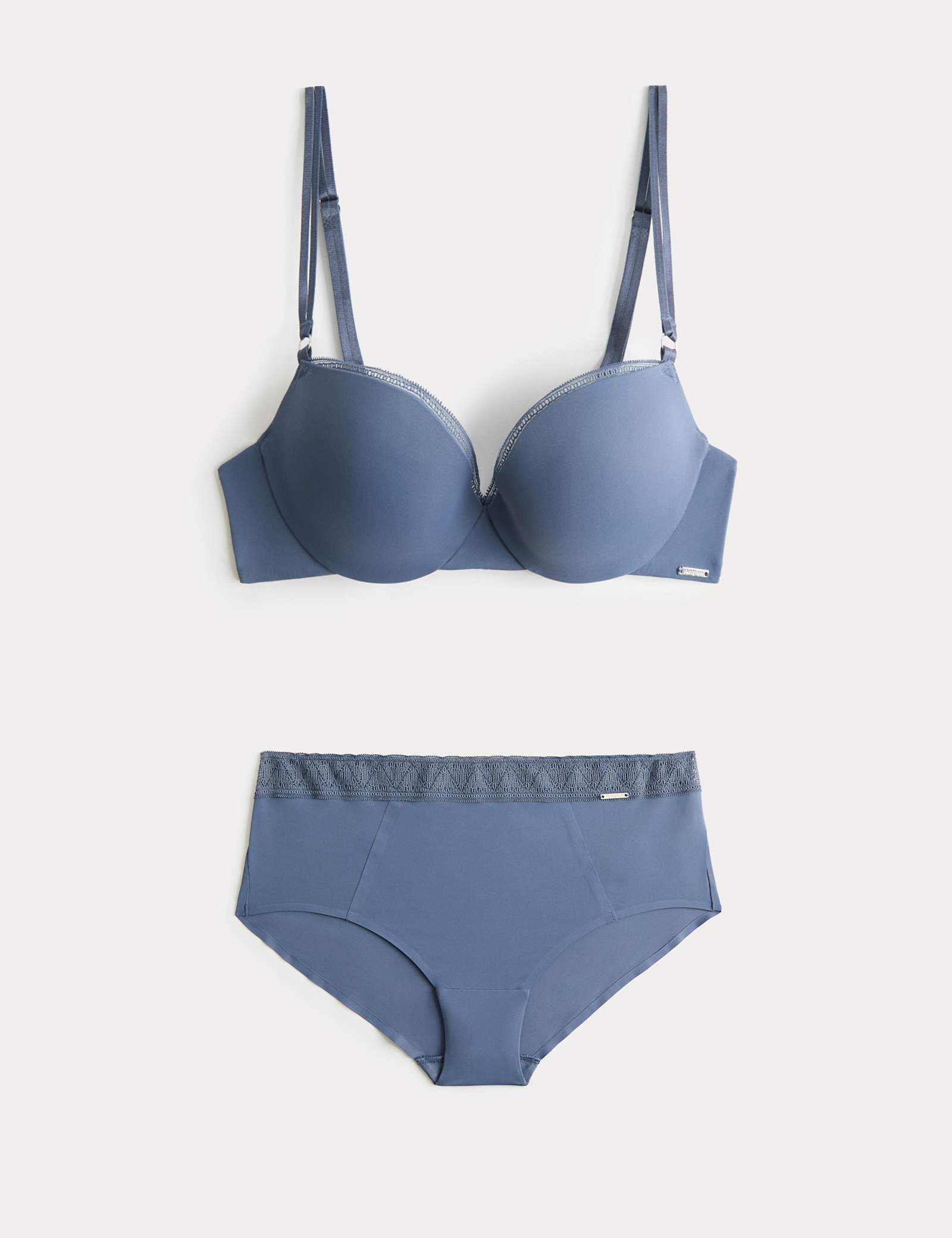Boston Microfibre Wired Push Up Balcony Bra Set - image 2