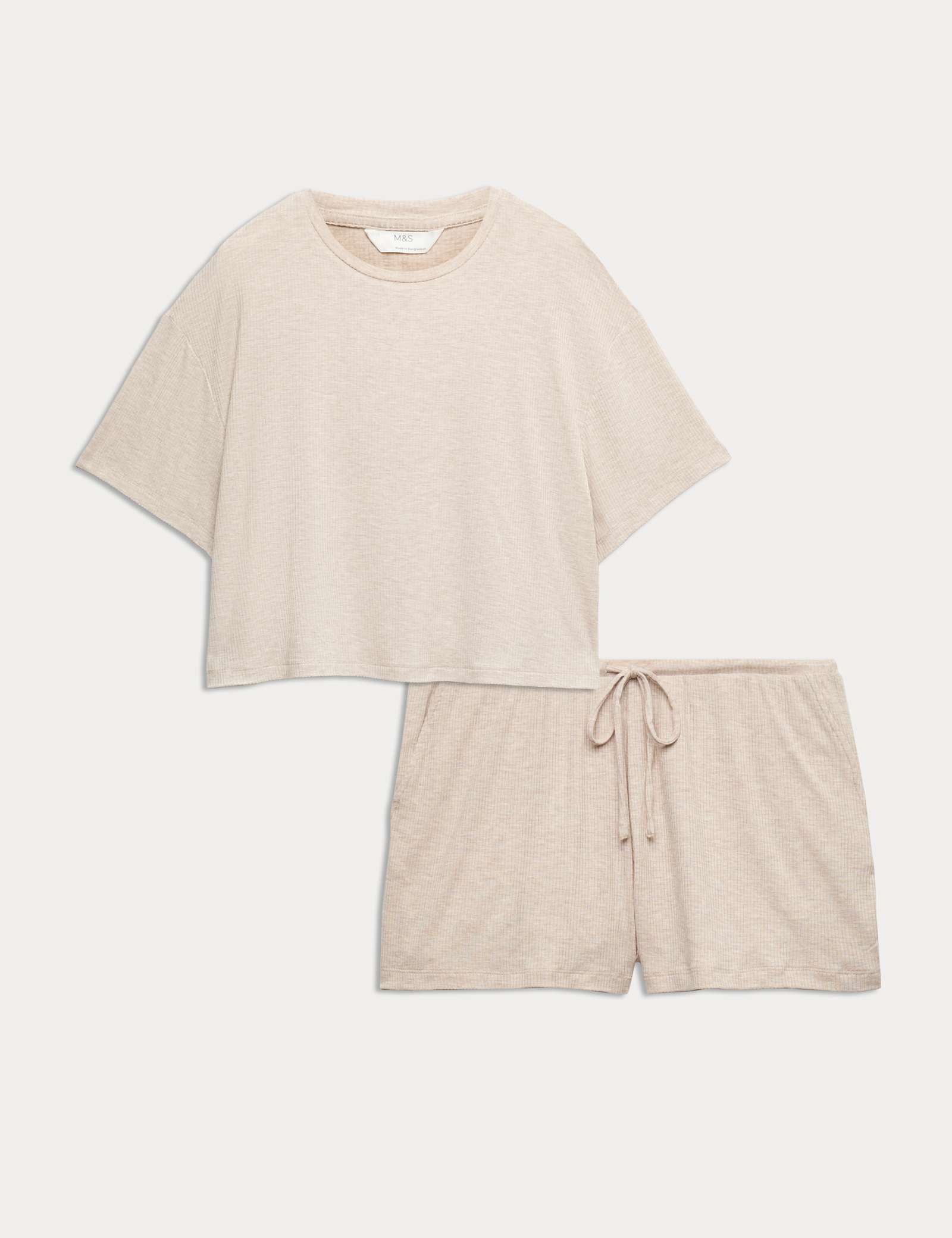 Modal Rich Ribbed Pyjama Top Set - image 3