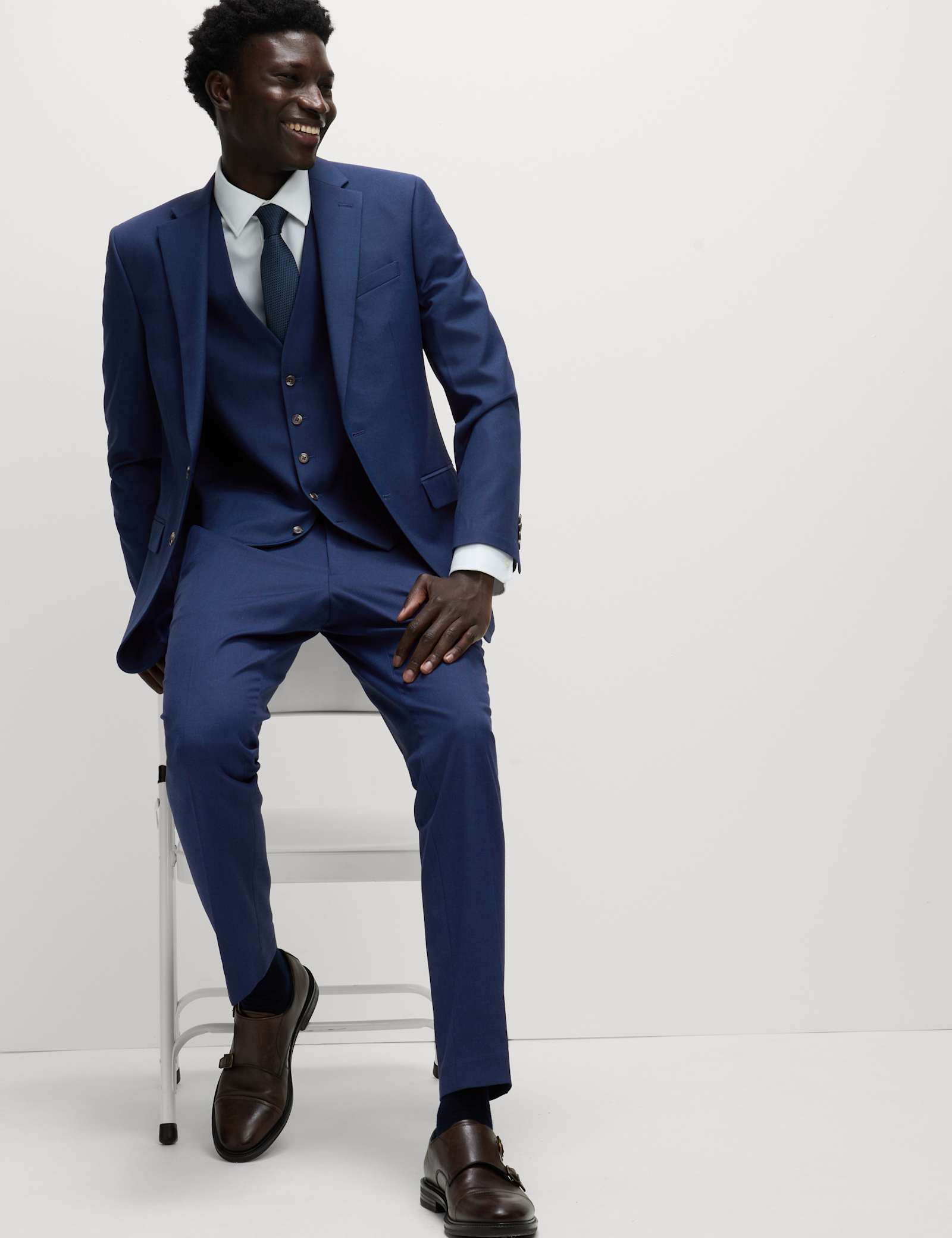 3 Piece Slim Fit Stretch Suit - image 3