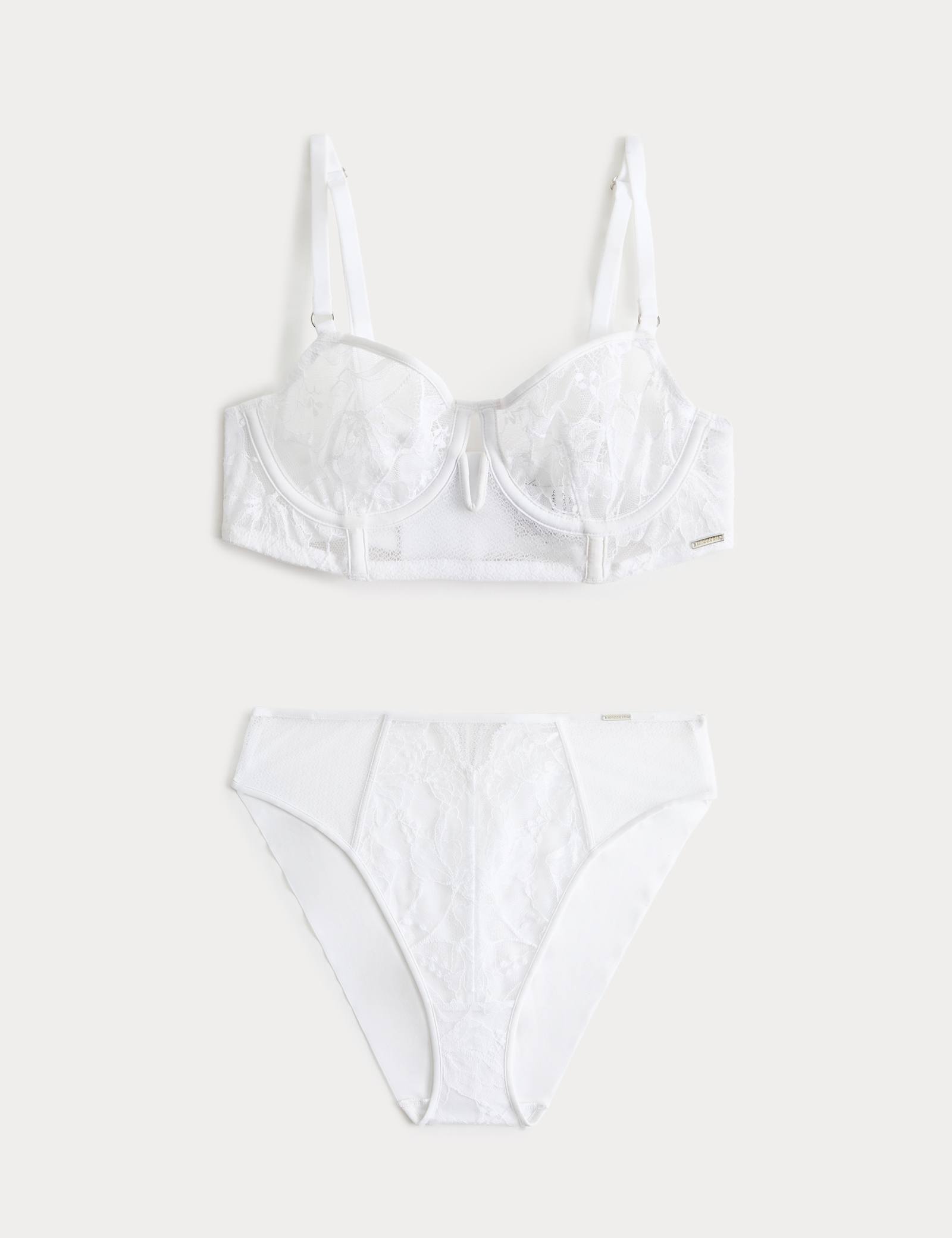 Savannah Lace Wired Longline Balcony Bra Set A-E - image 2