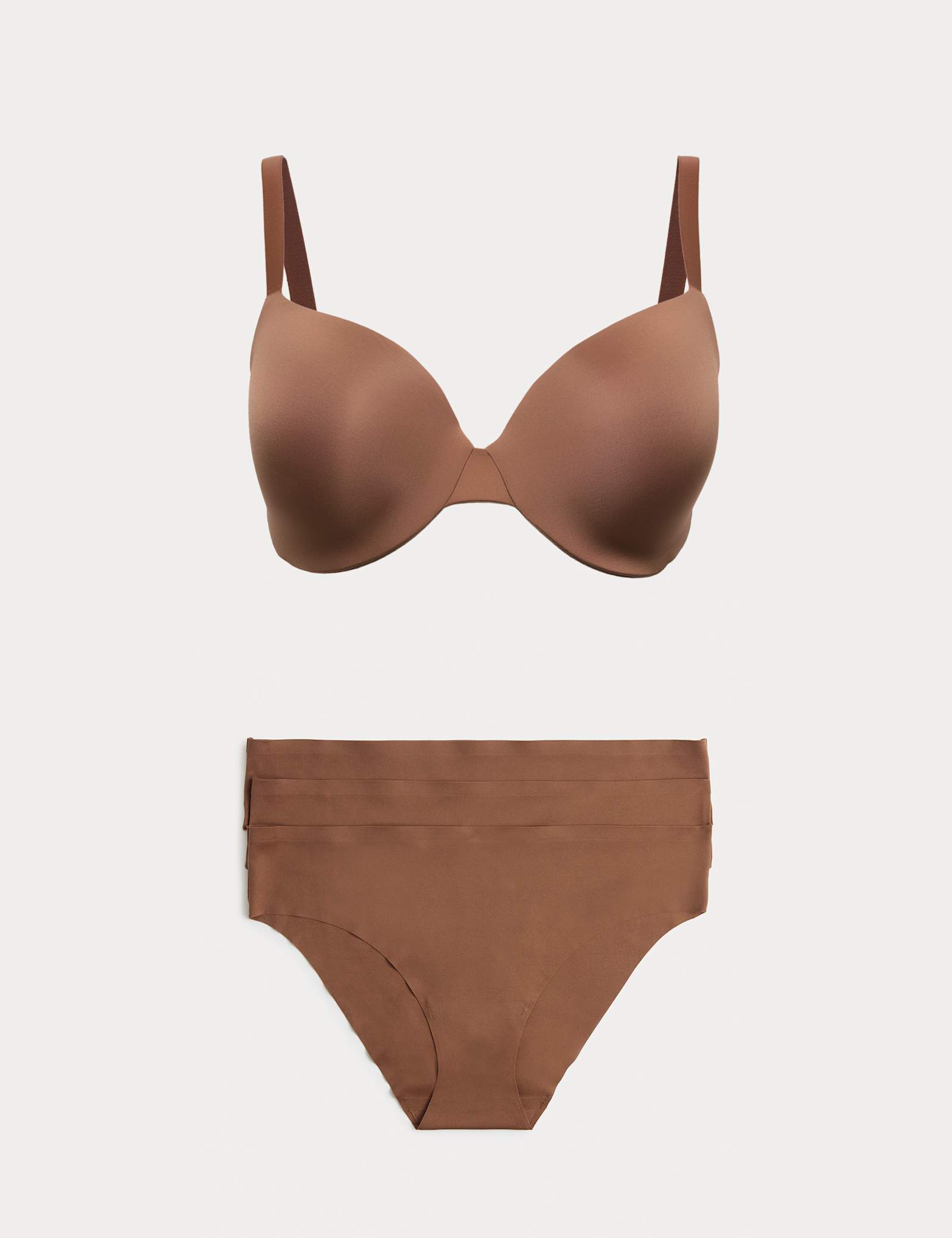 Body Invisibles Wired Demi Cup Bra Set F+ - image 3