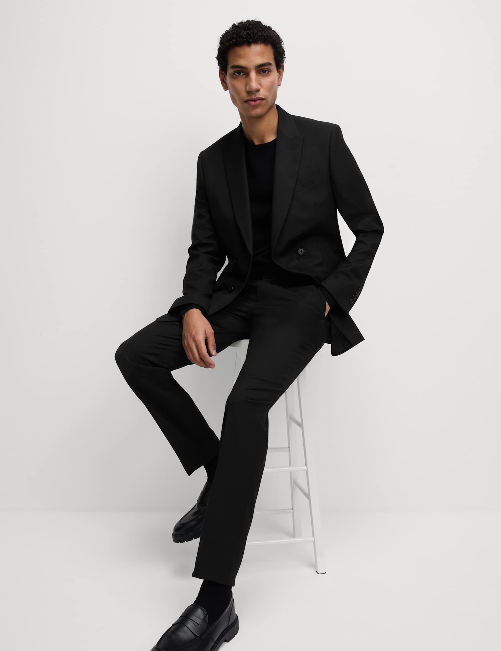 2 Piece Slim Fit Double Breasted Suit - image 4