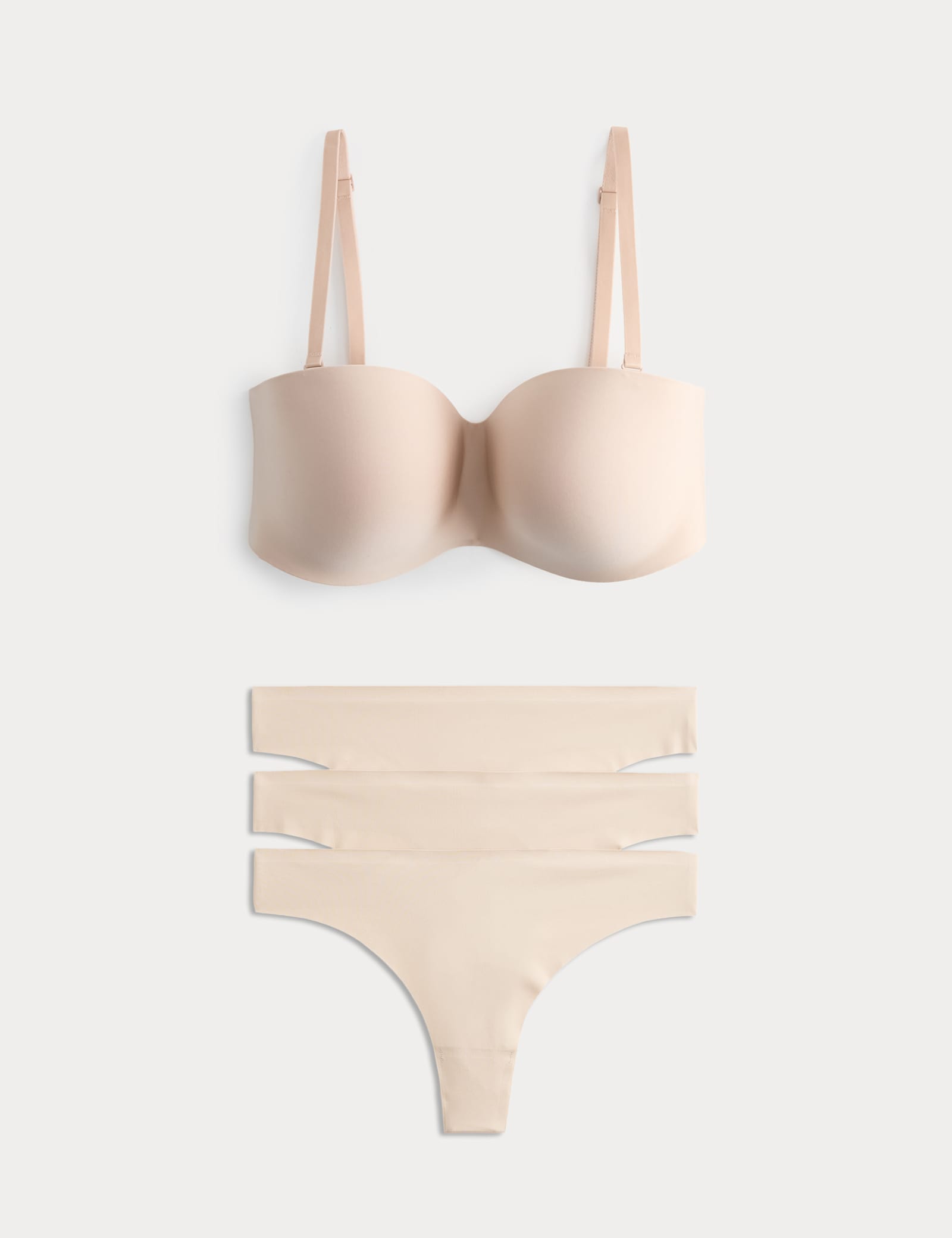 Body Invisibles Non Wired Strapless Bra Set A-E - image 2