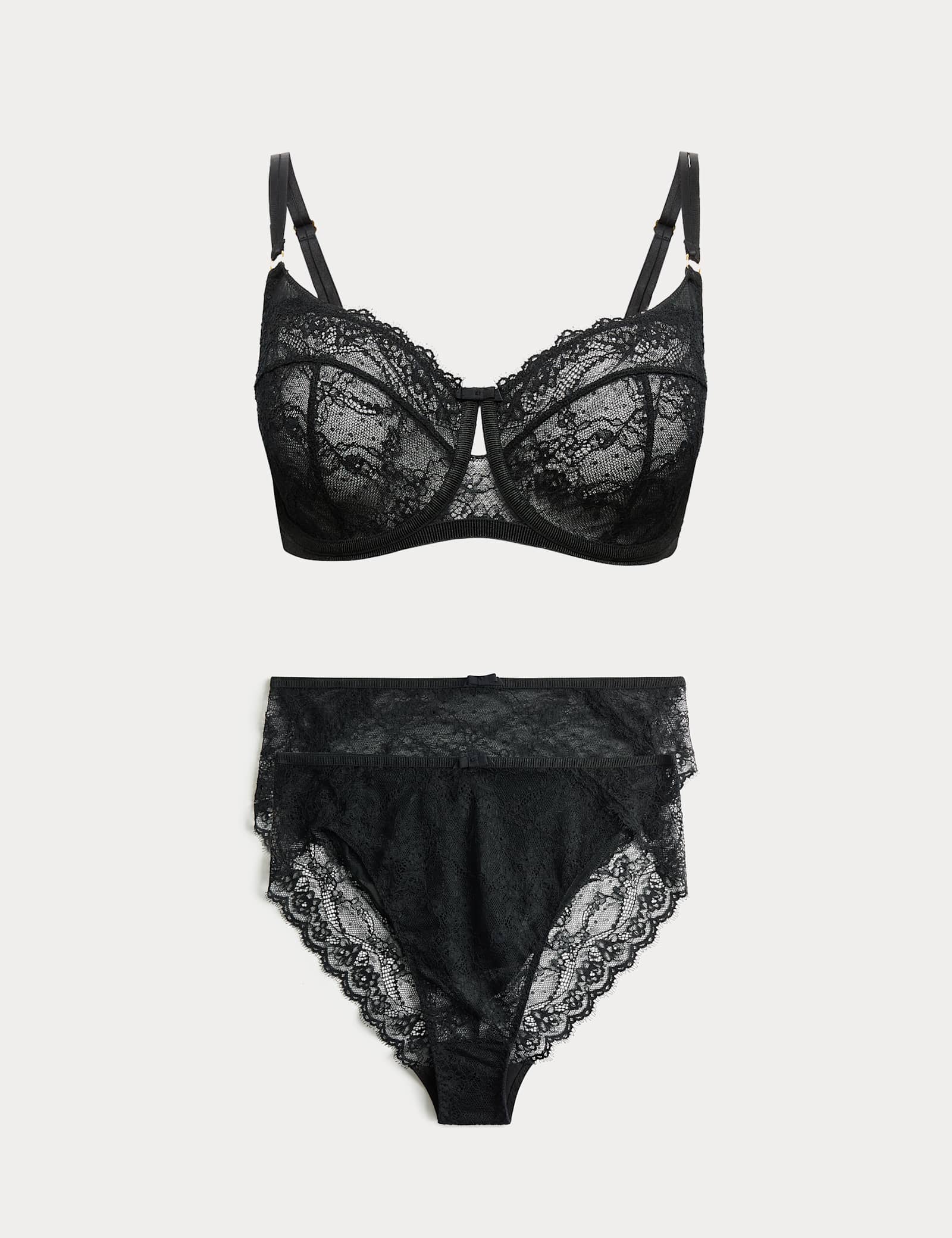 Ida Lace Wired Balcony Bra Set F-H - image 3