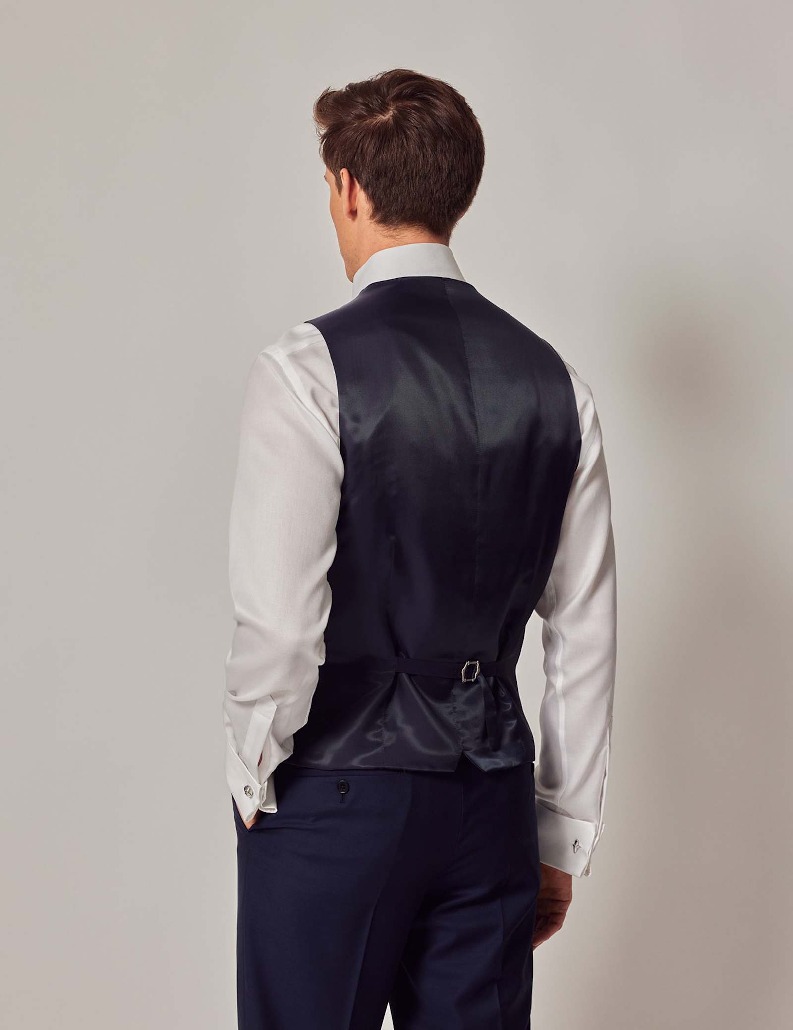Slim Fit Pure Wool Twill Suit - image 3