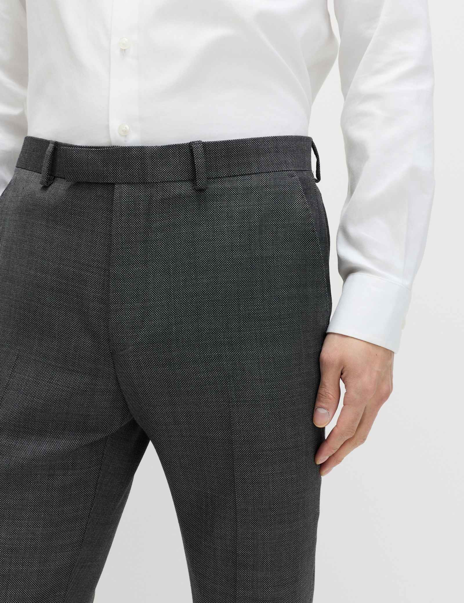 2 Piece Slim Fit Pure Wool Suit - image 4