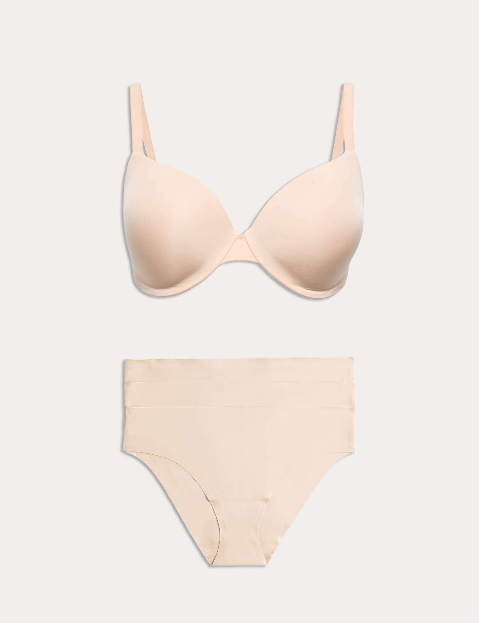 Body Invisibles Wired Demi Cup Bra Set F+ - image 3