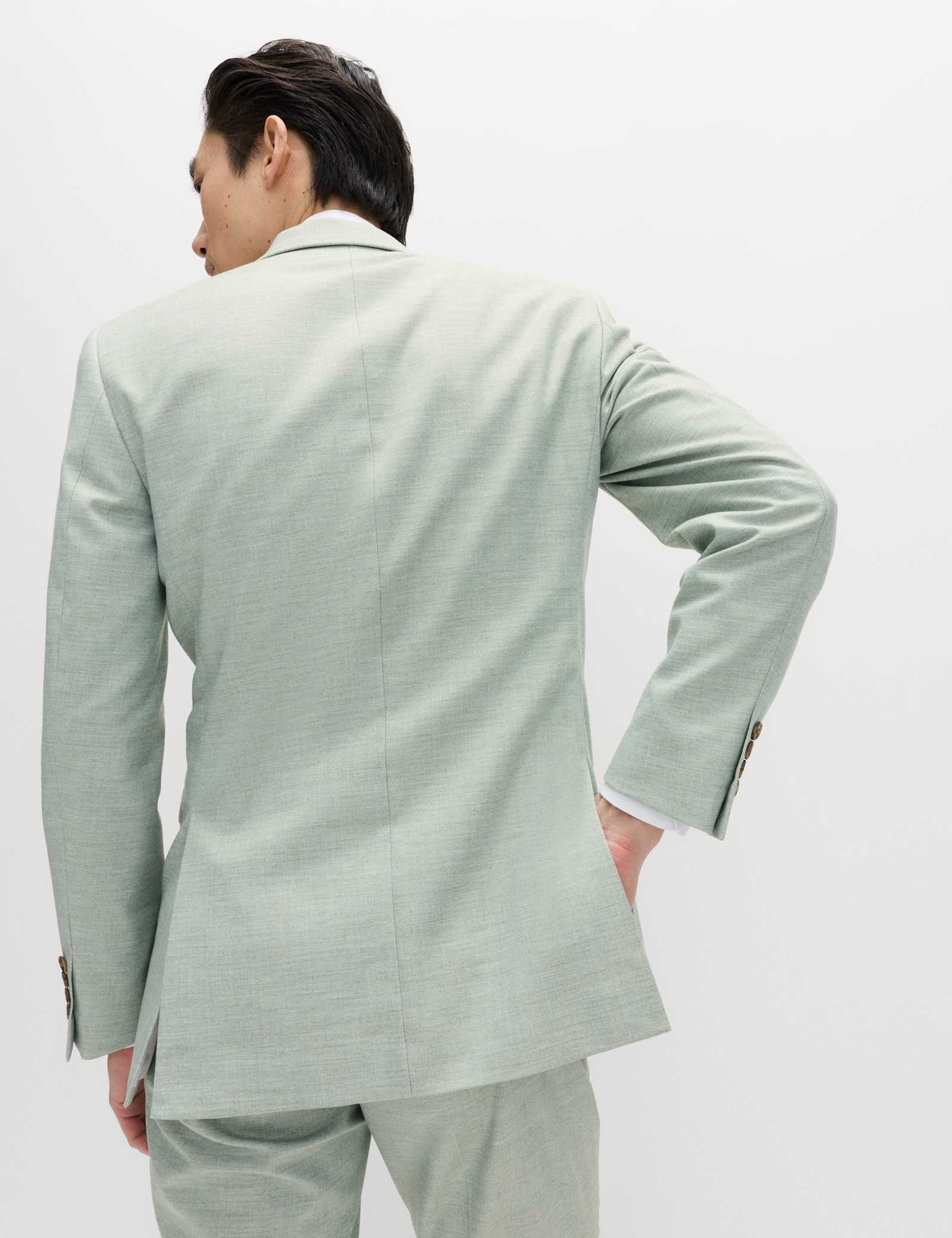 2 Piece Slim Fit Textured Stretch Suit - image 4