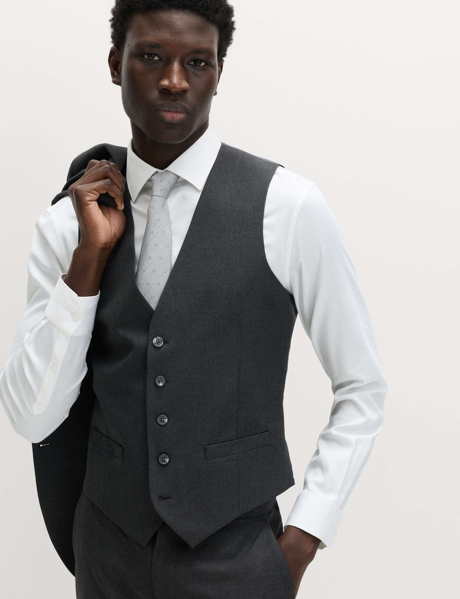 3 Piece Regular Fit Machine Washable Suit - image 2