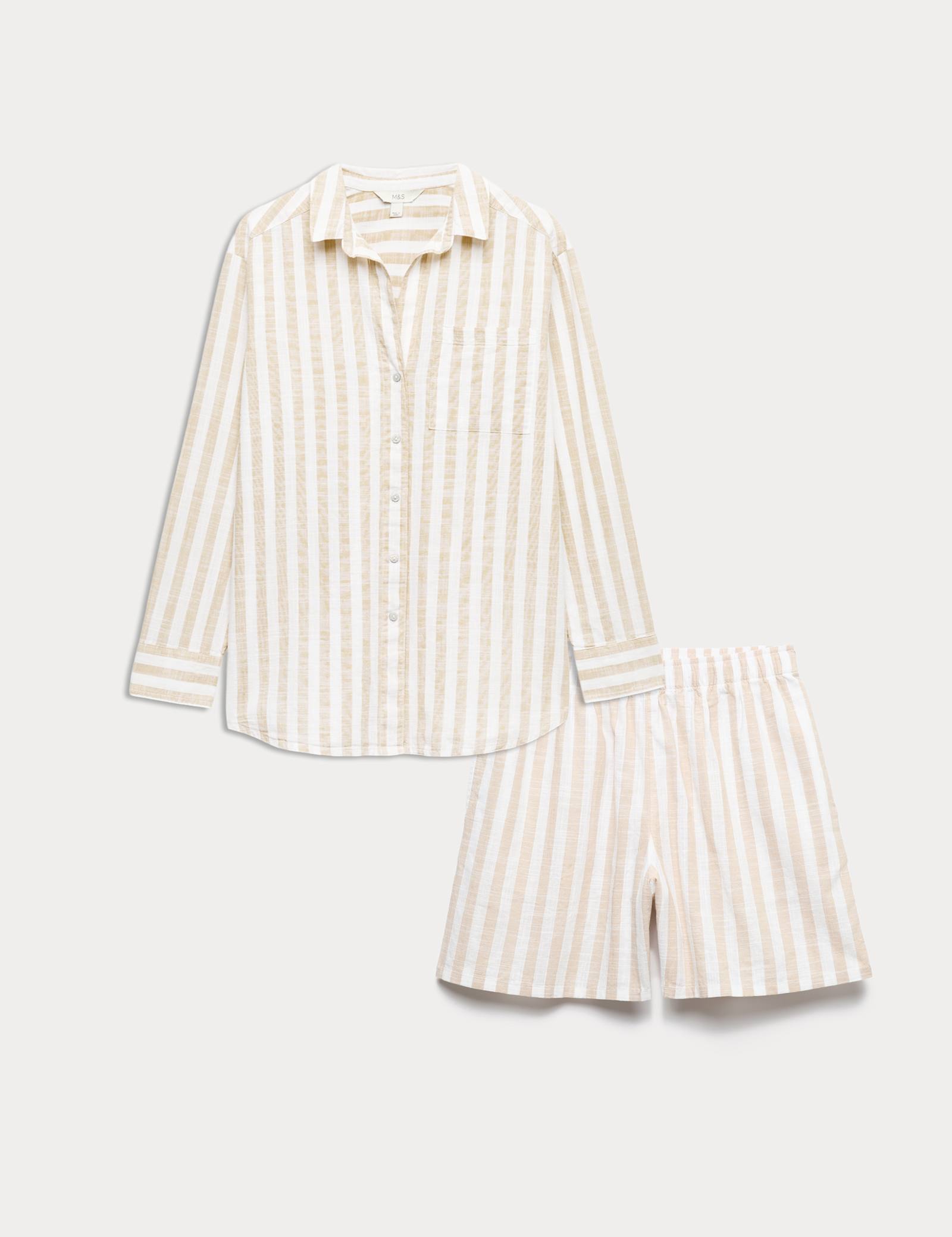 Striped Shirt & Short Set - image 3