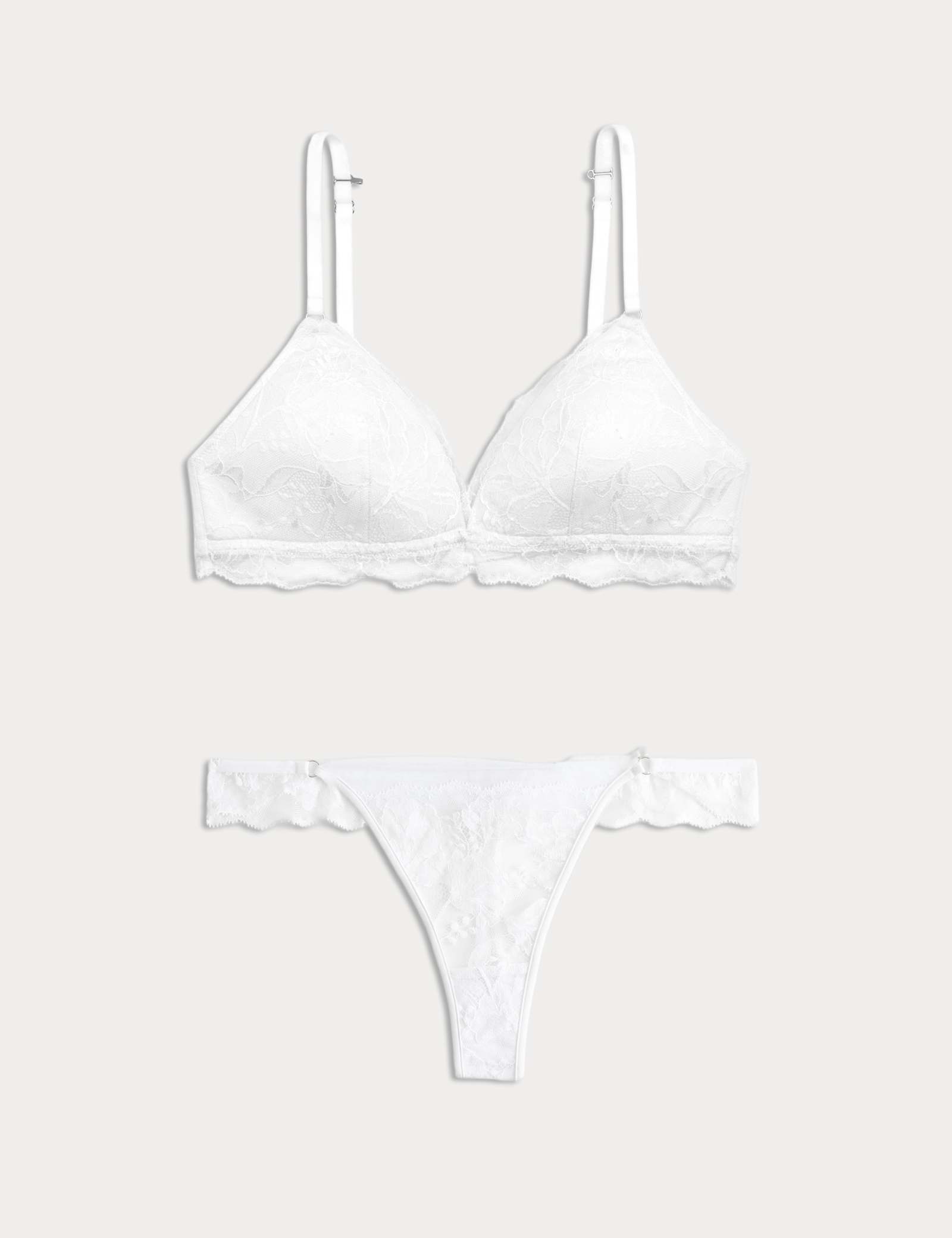 Savannah Lace Non Wired Plunge Bra Set A-E - image 2
