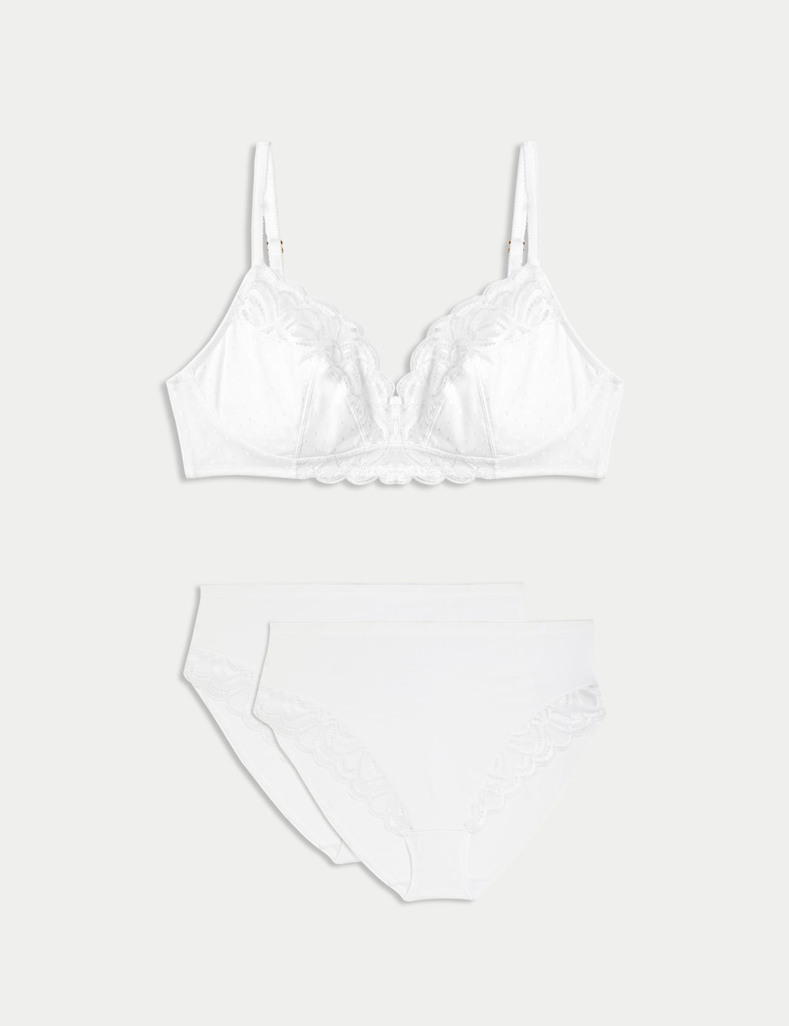 Amelia Lace Non Wired Full Cup Bra Set A-E - image 2