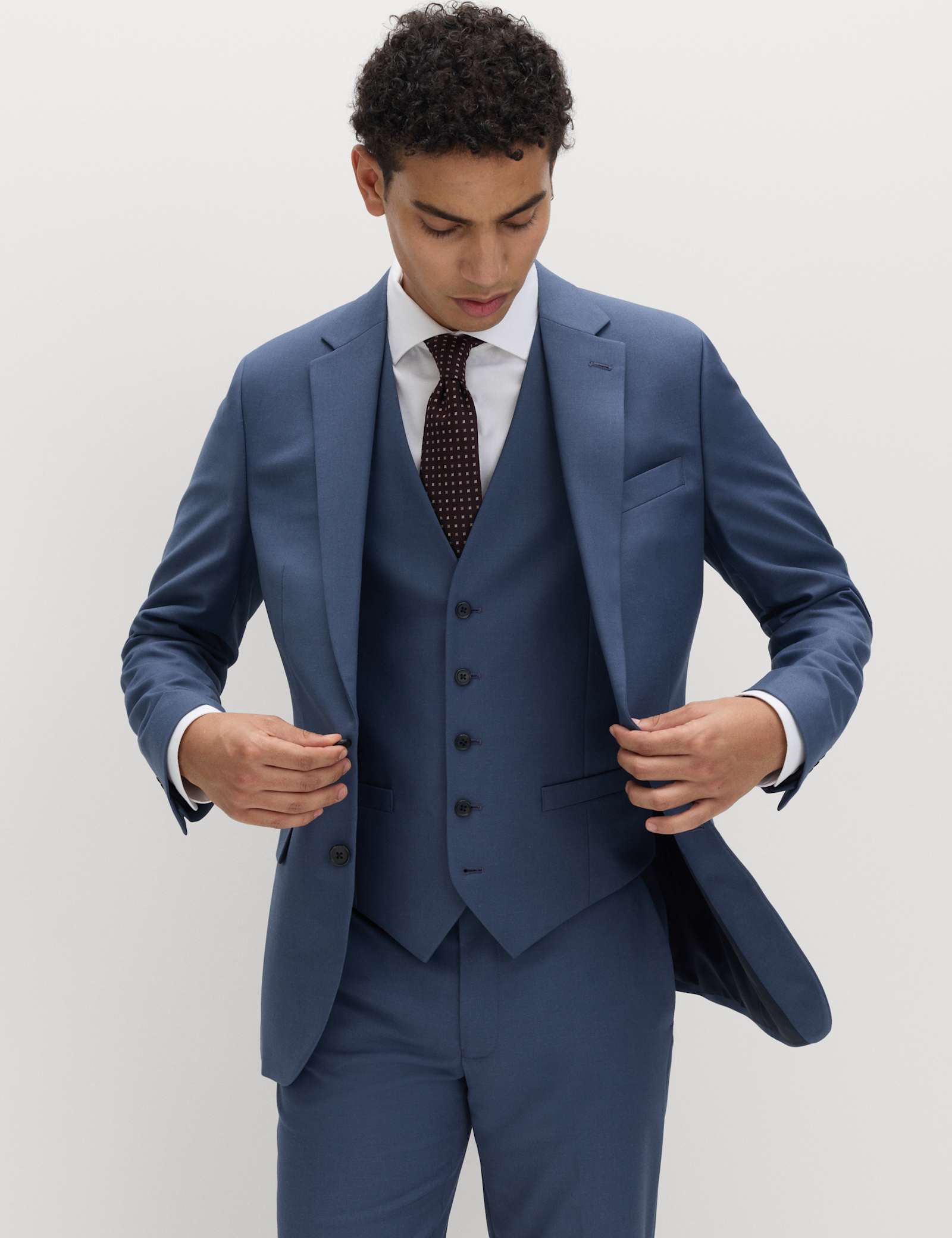 3 Piece Slim Fit Stretch Suit - image 2