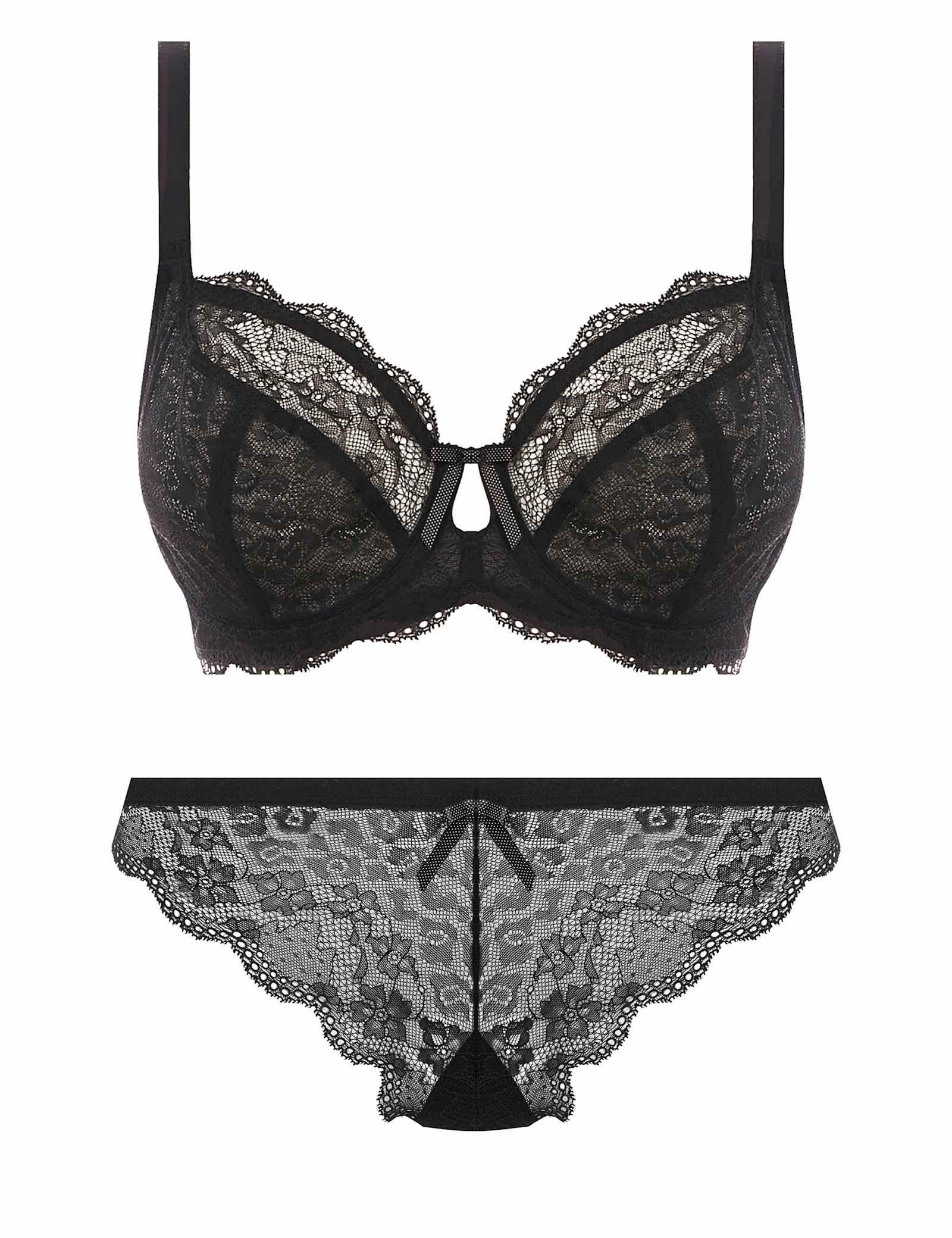 Fancies Underwired Plunge Bra Set C-G - image 2