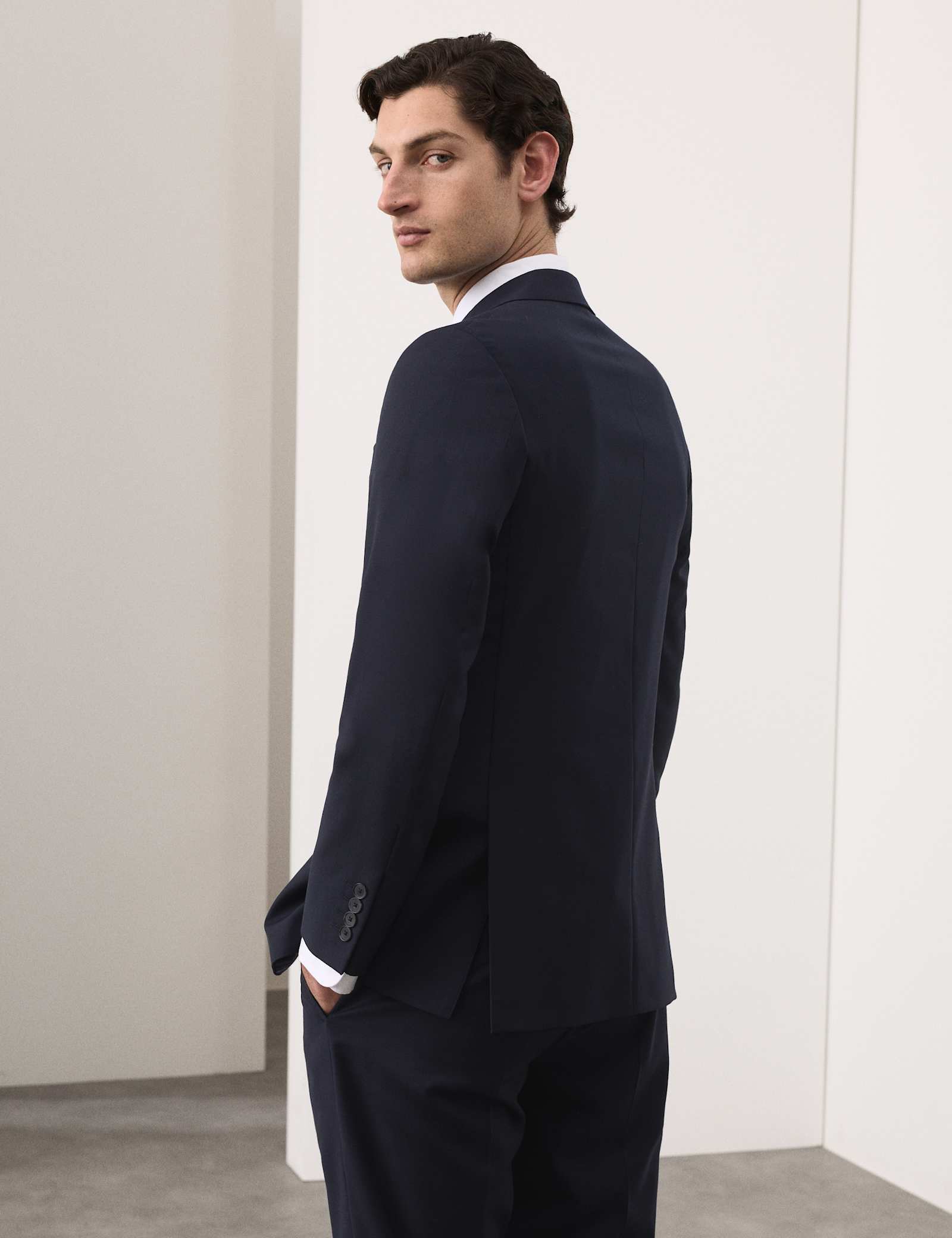 2 Piece Tailored Fit Pure Wool Check Suit - image 3