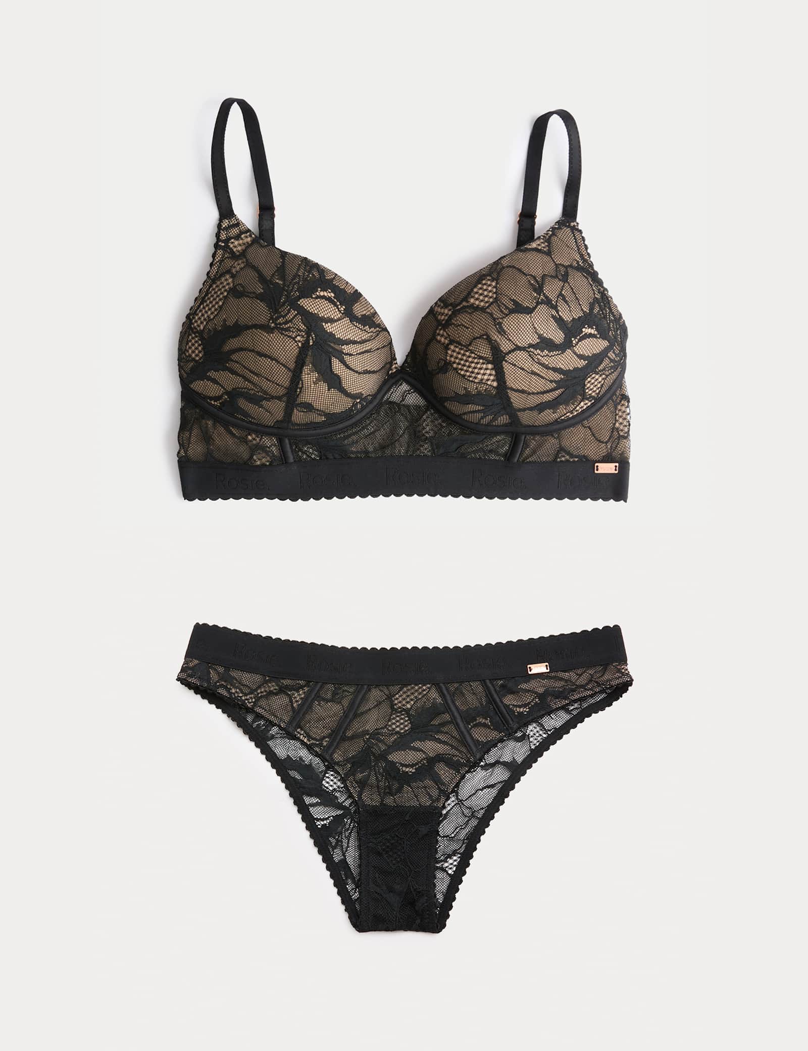 LaceWear Non Wired Plunge Bra Set A-E - image 3