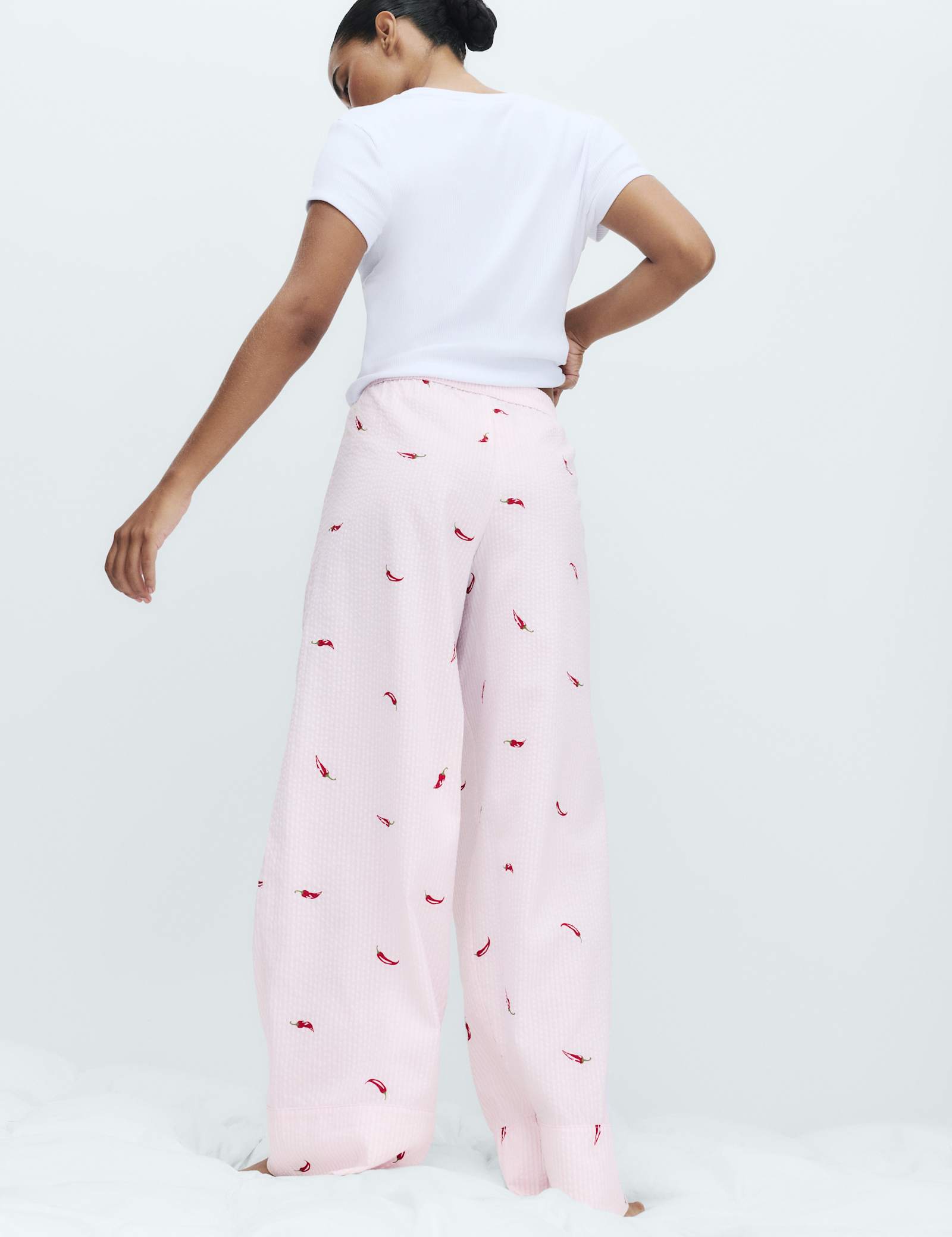 Cotton Modal Ribbed Pyjama T-Shirt Set - image 5