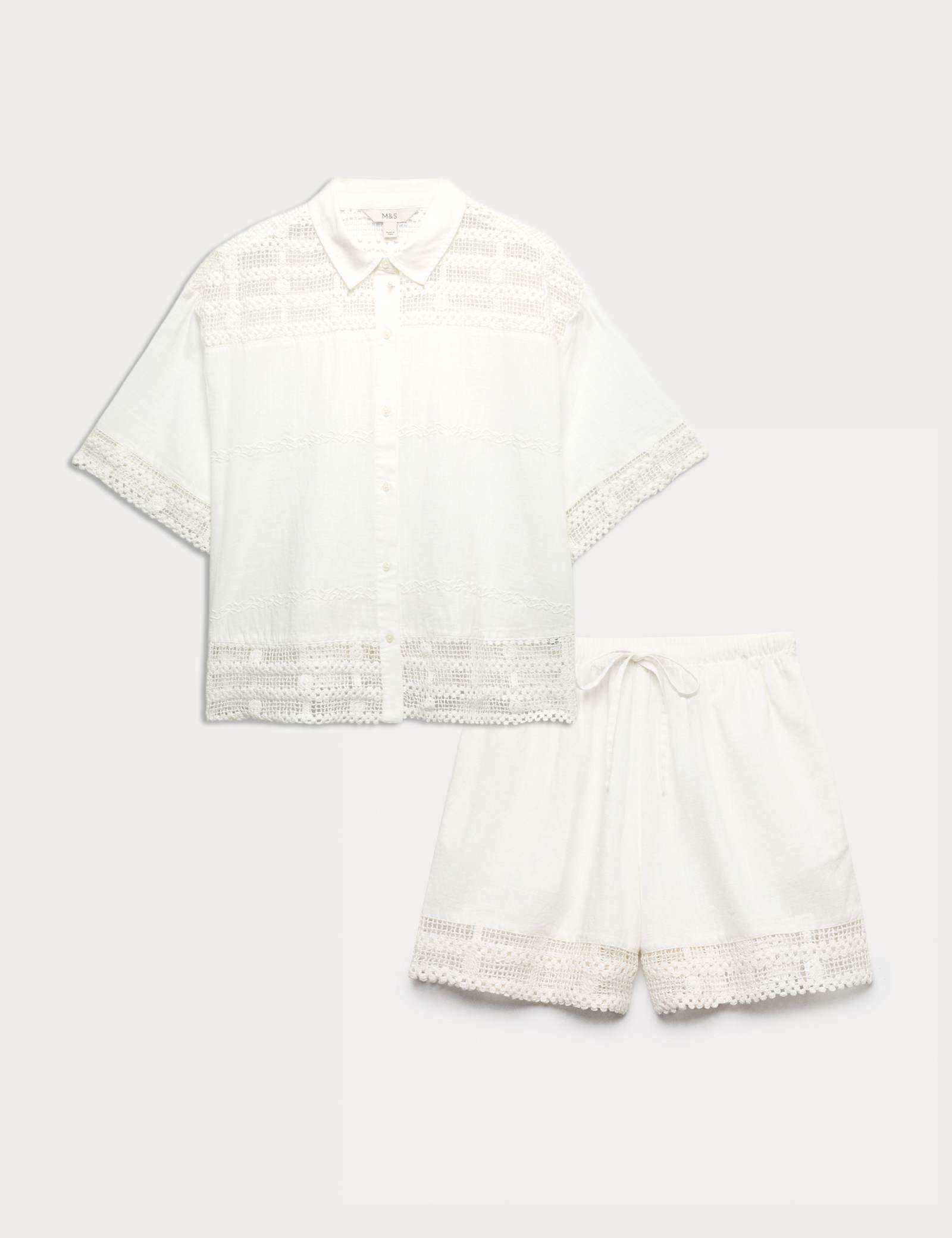Textured Shirt & Short Set - image 2