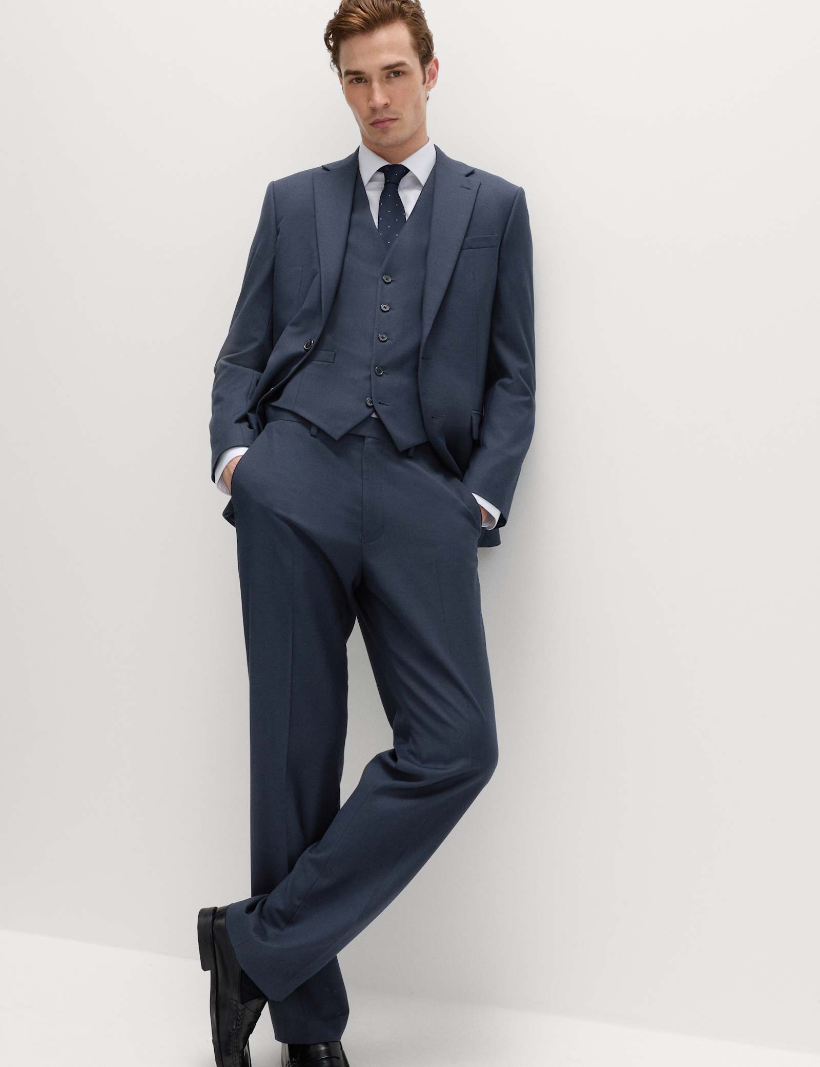 2 Piece Regular Fit Stretch Suit - image 5