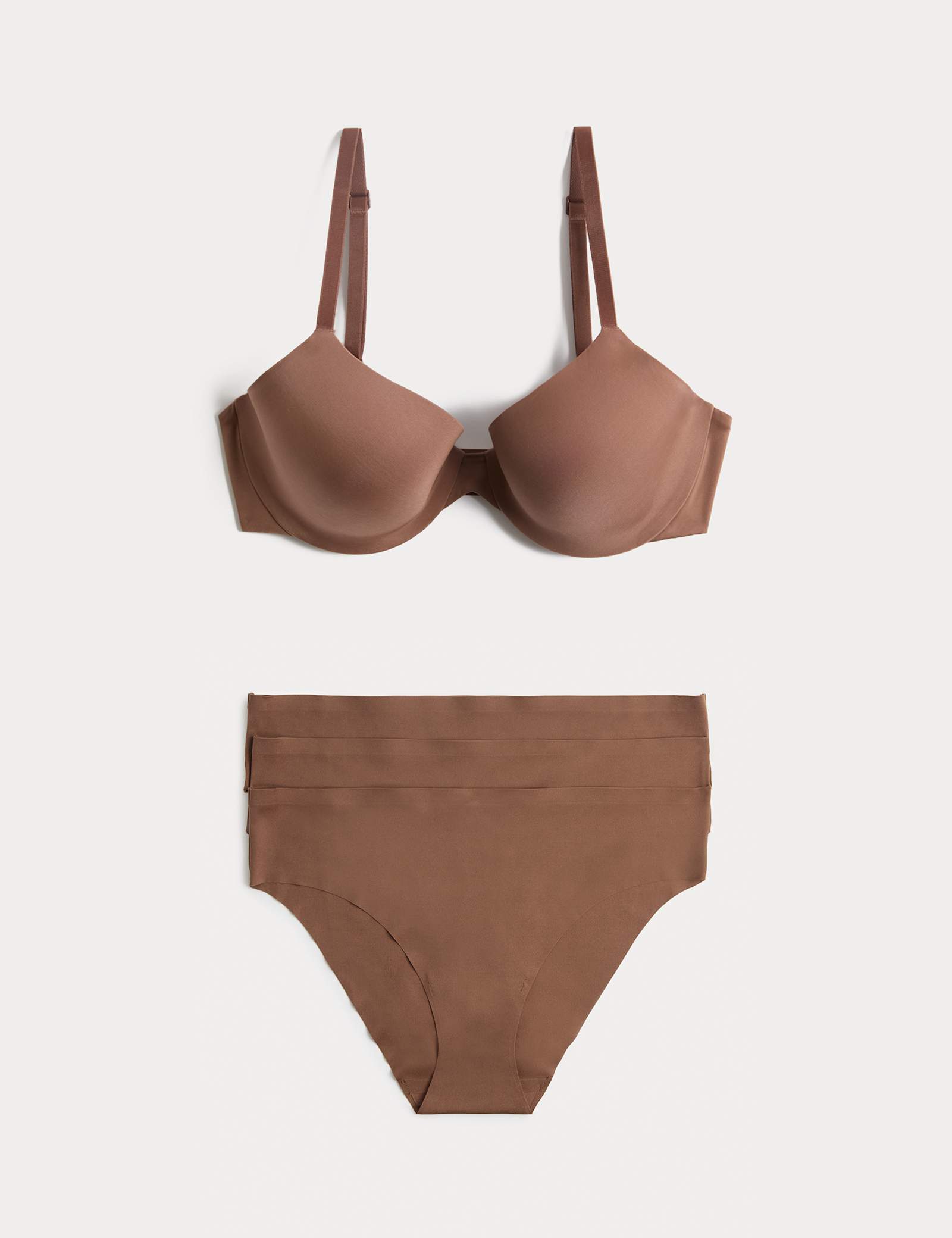 Body Invisibles Wired Demi Cup Bra Set A-E - image 2