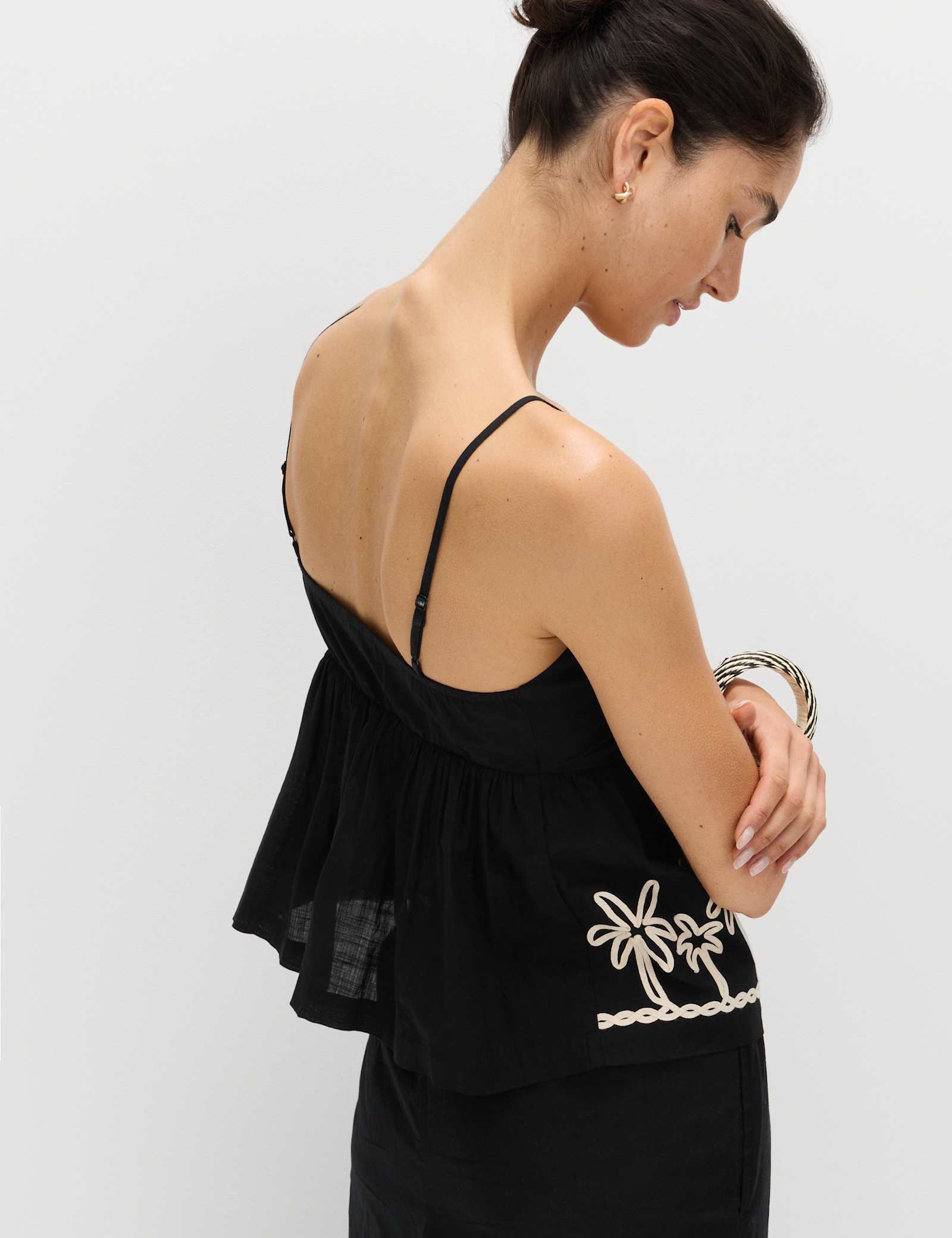 Pure Cotton Embroidered Cami Beach Set - image 3