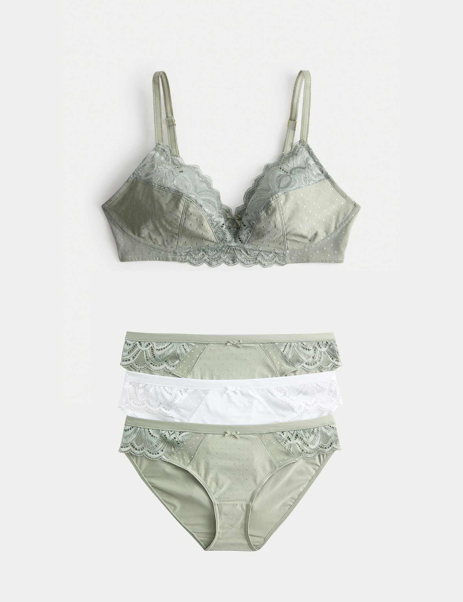 Amelia Lace Non Wired Full Cup Bra Set A-E - image 2