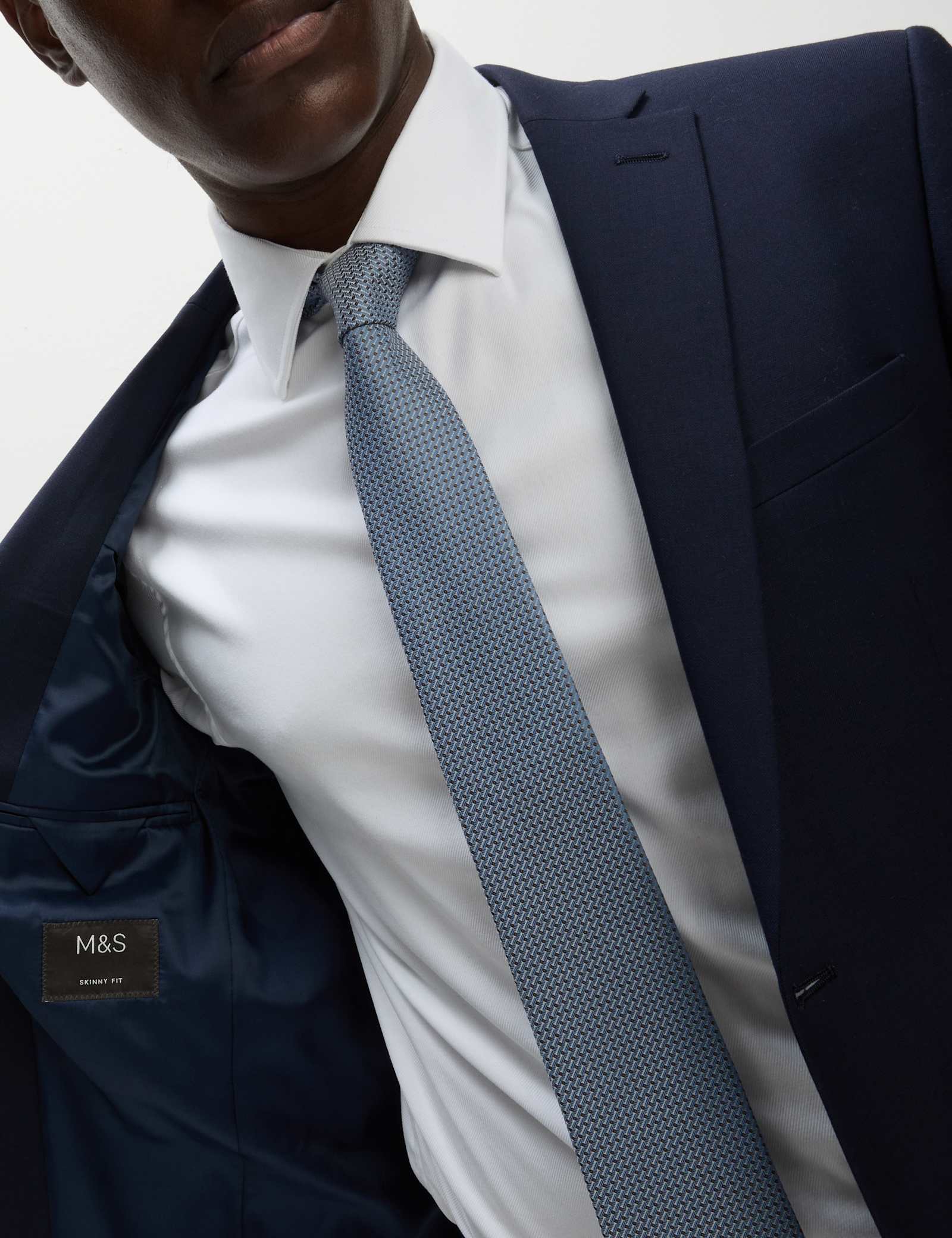 3 Piece Skinny Fit Stretch Suit - image 4