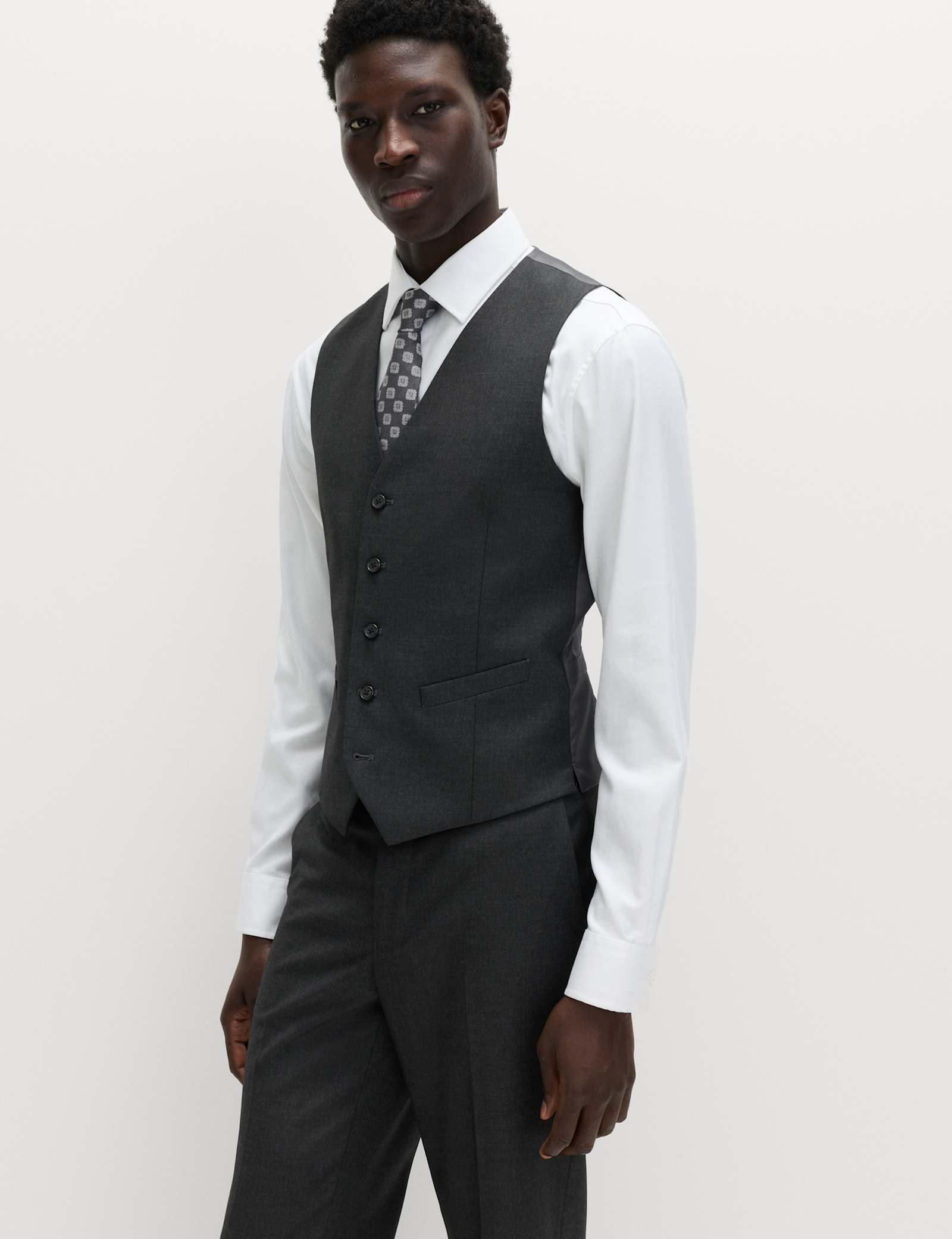 3 Piece Skinny Fit Stretch Suit - image 4
