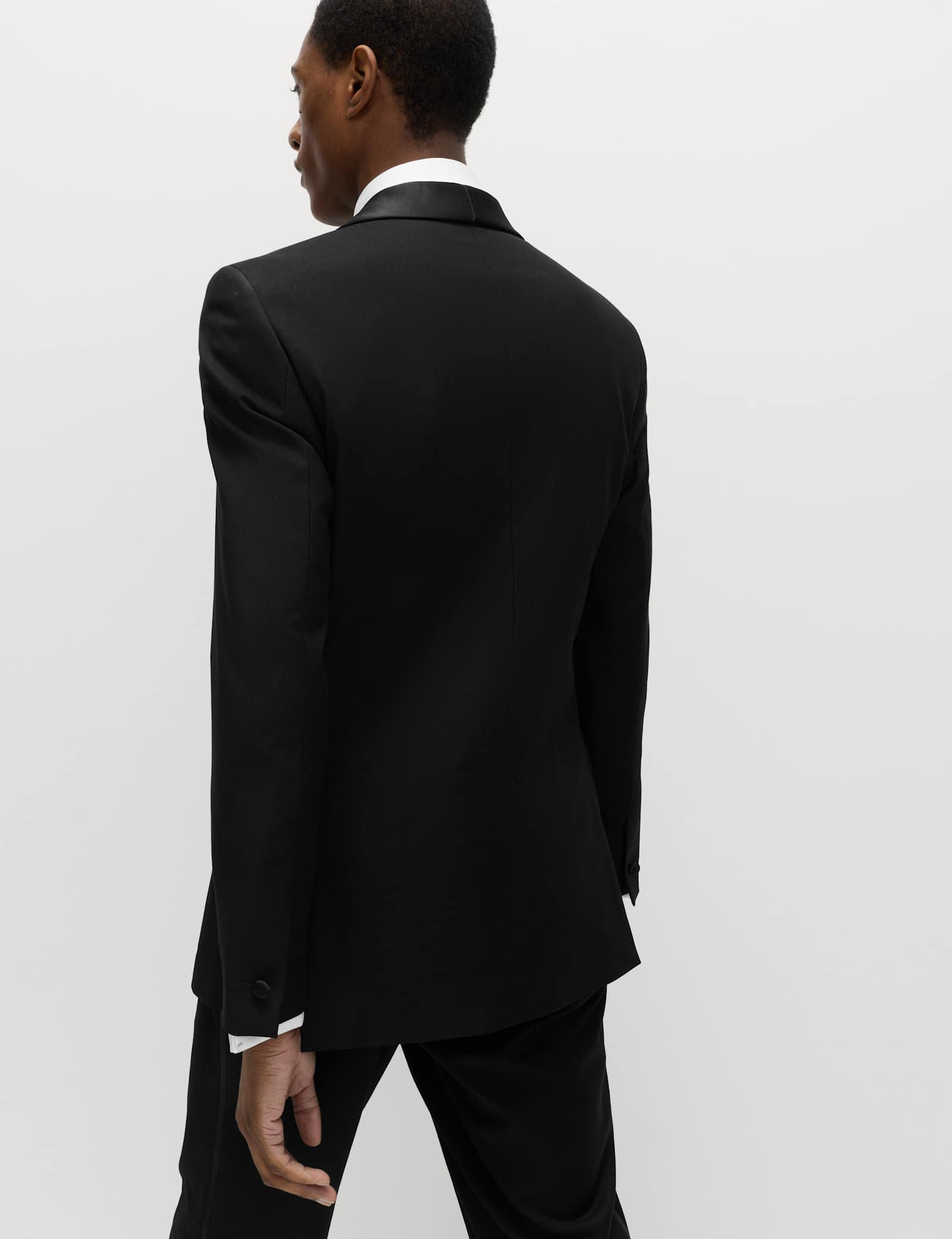 2 Piece Slim Fit Stretch Tuxedo Suit - image 2