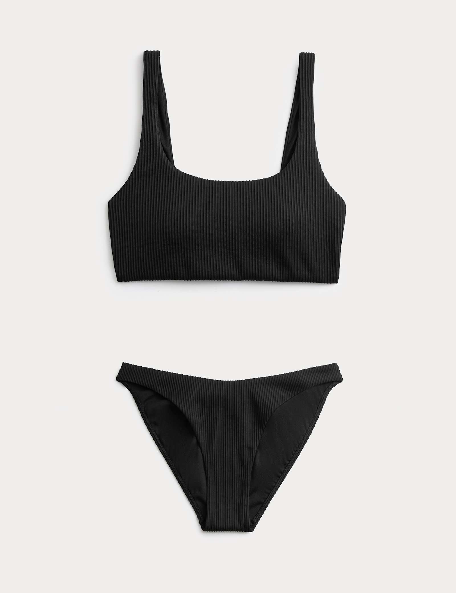 Ribbed Scoop Neck Bikini Set - image 2