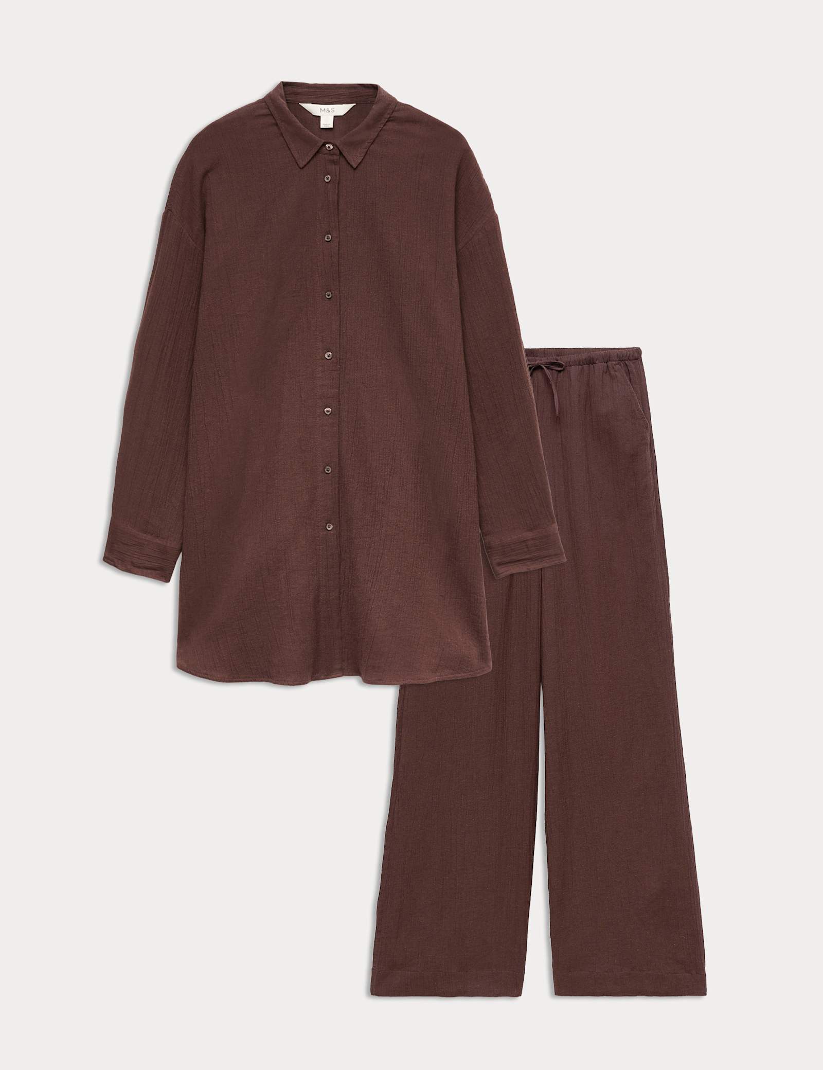 Crinkle Shirt & Trouser Set - image 2