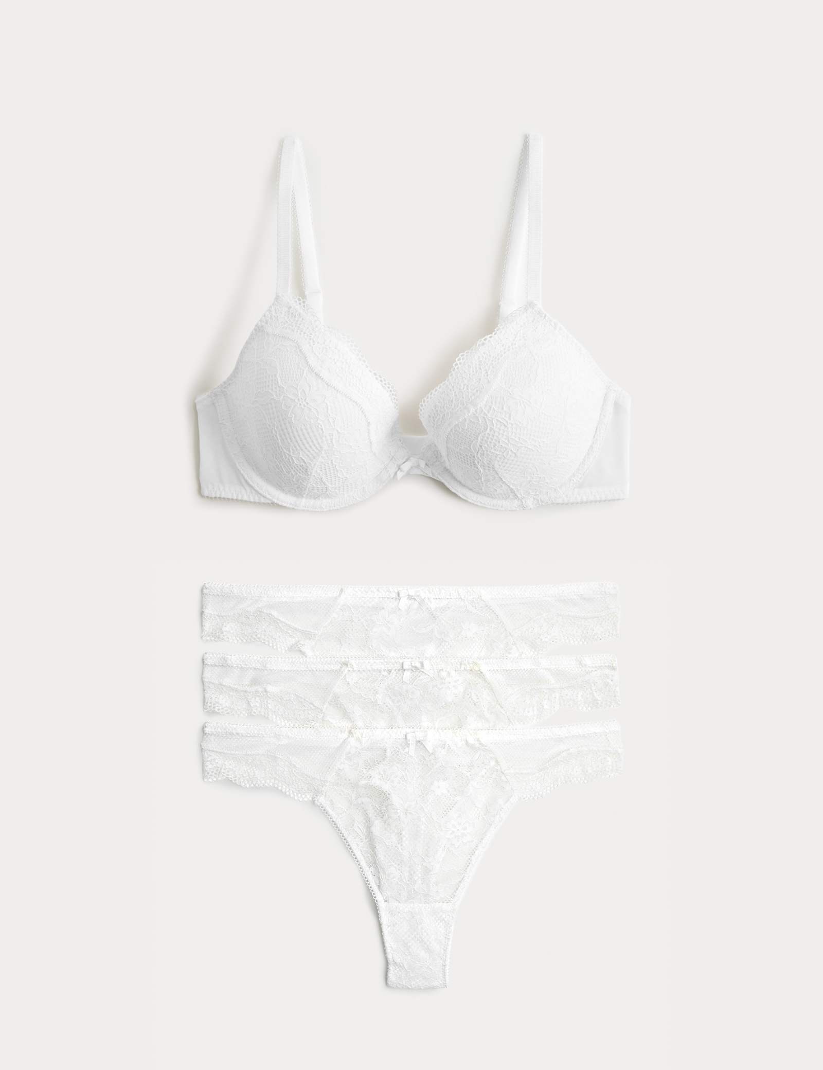 Jasmine Lace Wired Plunge Bra Set A-E - image 3