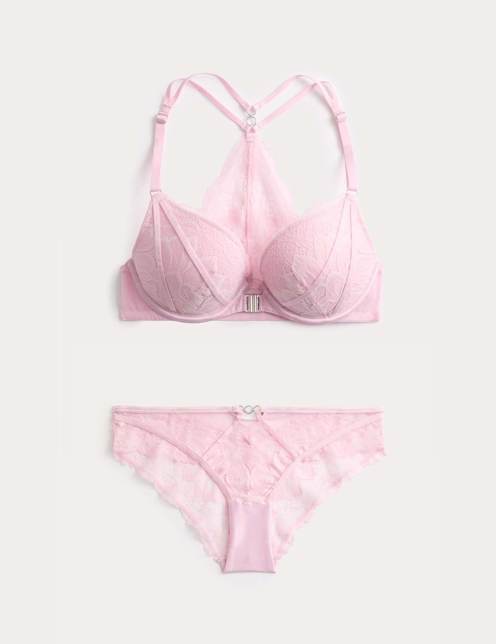 Lindy Lace Wired Push-Up Plunge Bra Set A-E - image 2
