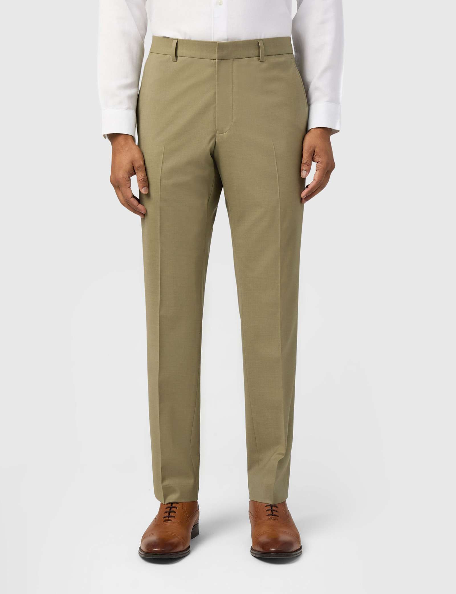 Slim Fit Wool Blend Single Breasted Suit - image 2