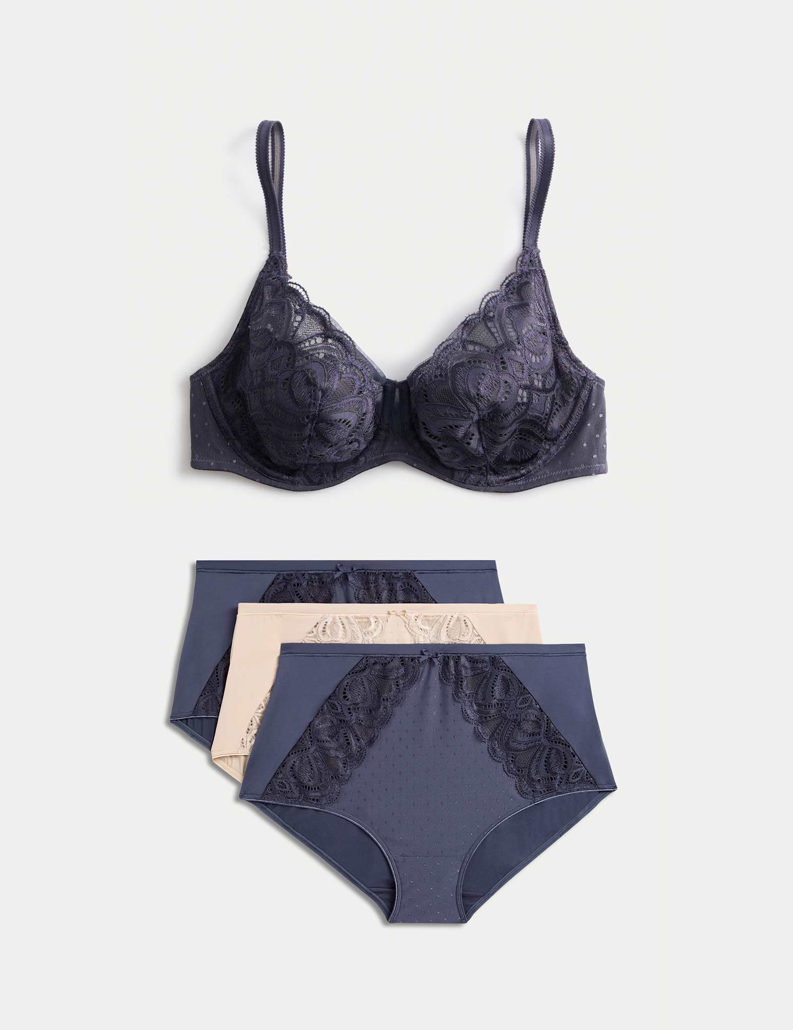 Amelia Lace Natural Lift Full Cup Bra Set A-E - image 2