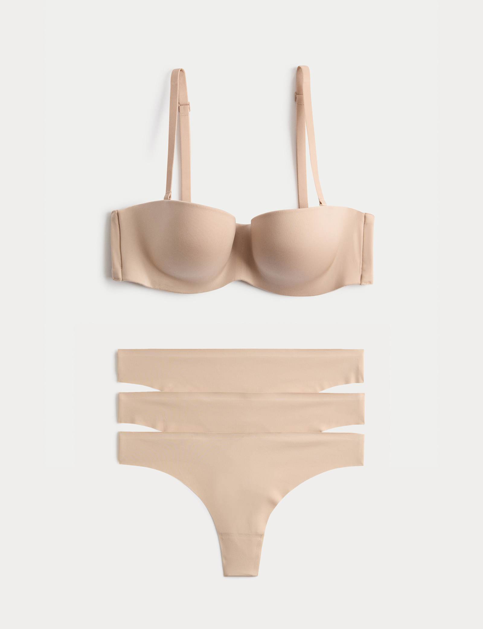 Body Invisibles Wired Strapless Bra Set A-E - image 2