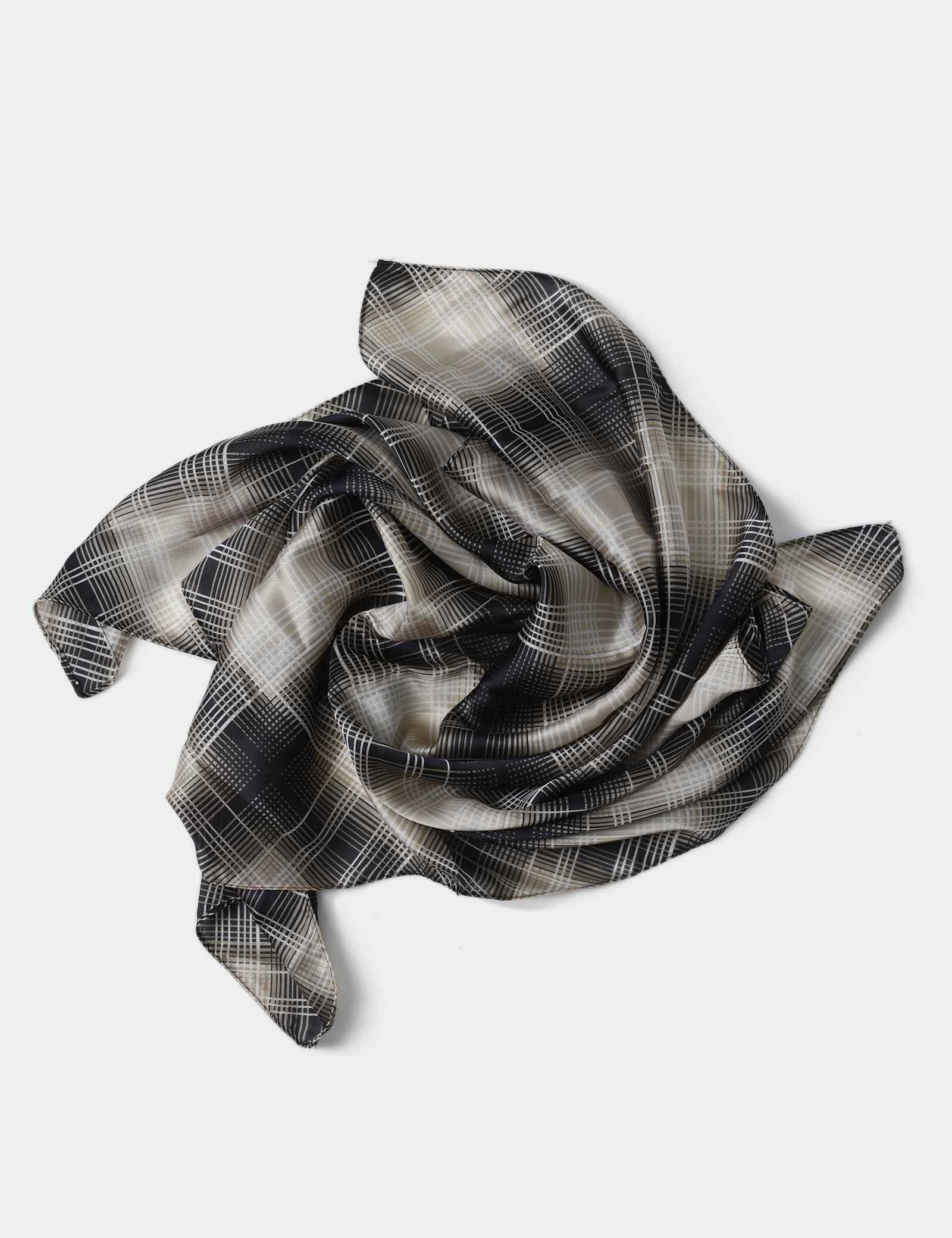 Check Print Scarf - image 2