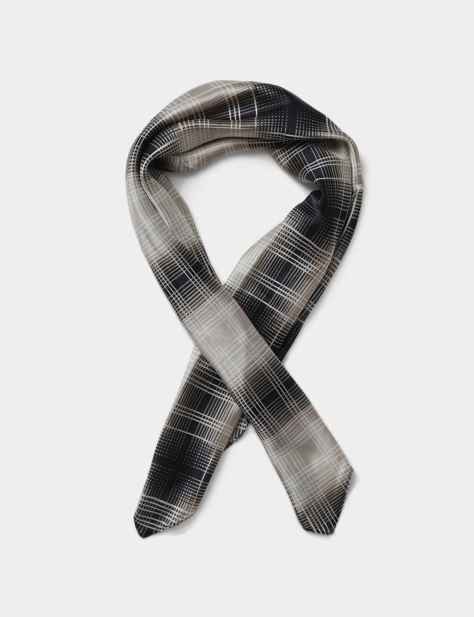 Check Print Scarf - image 1