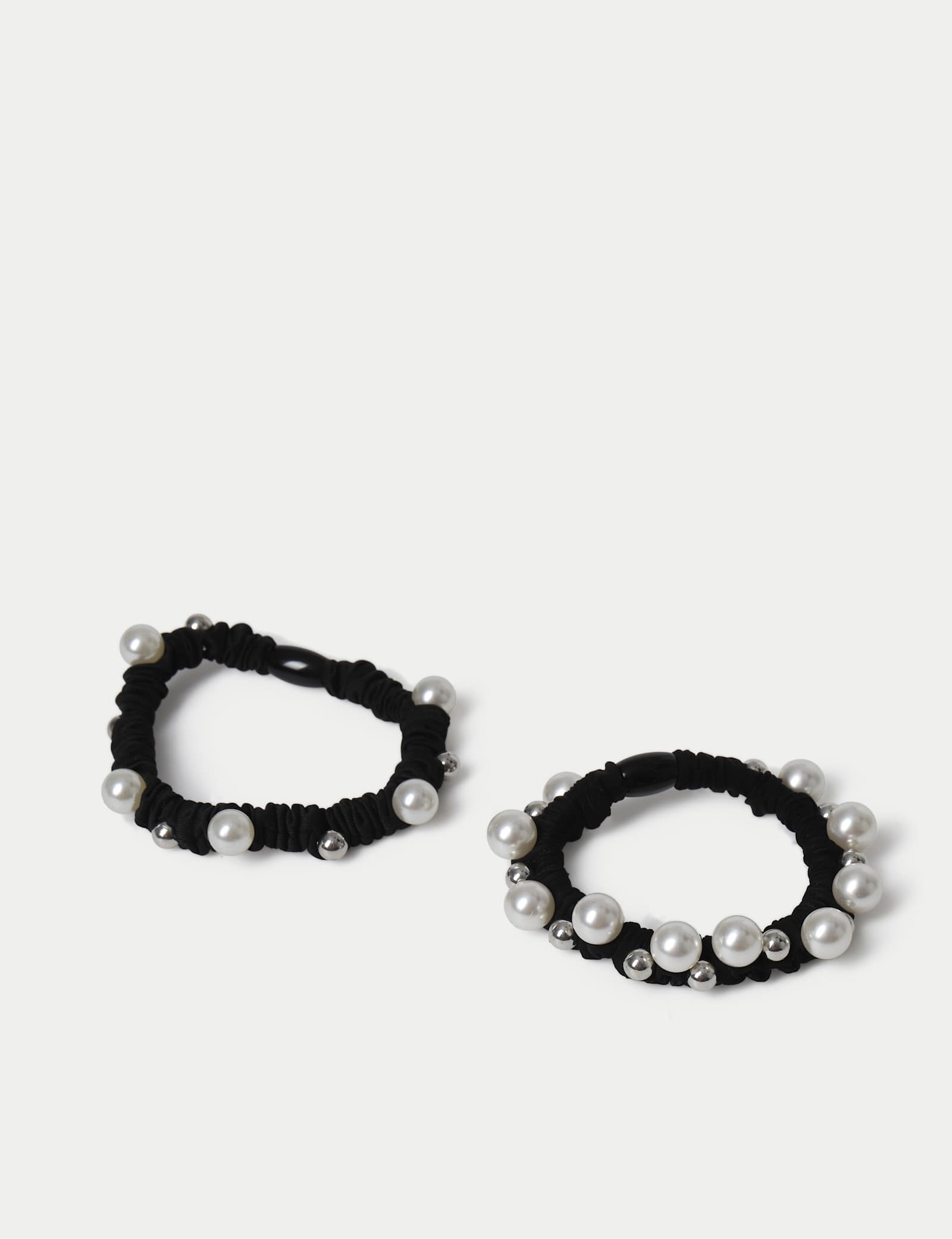 2pk Pearl Mini Scrunchie Set - image 2