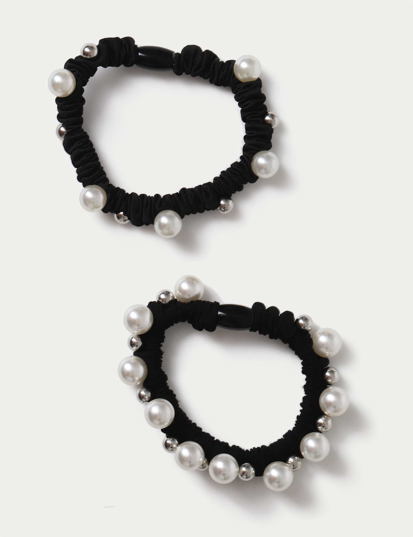 2pk Pearl Mini Scrunchie Set - image 1