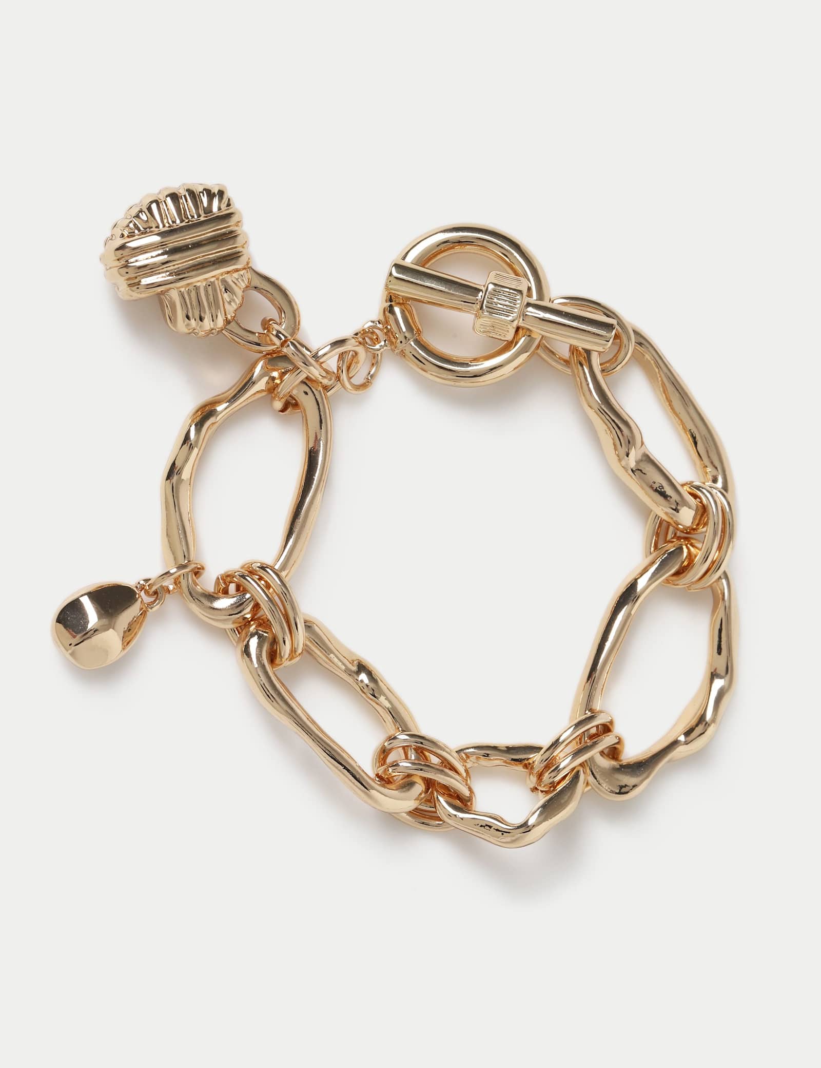 Wave Link T-Bar Bracelet - image 1