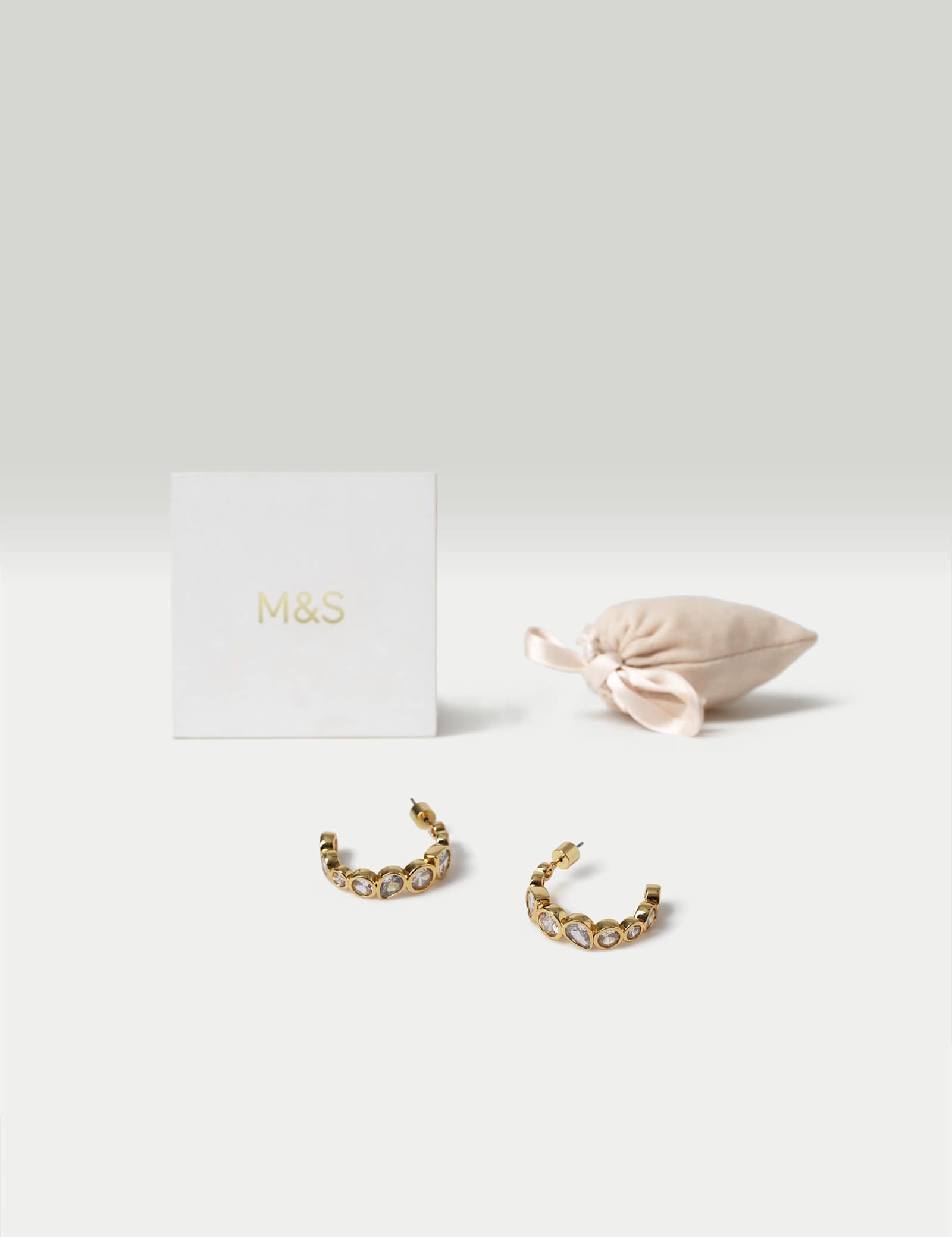 18k Gold Plated Hoop Earrings - image 2