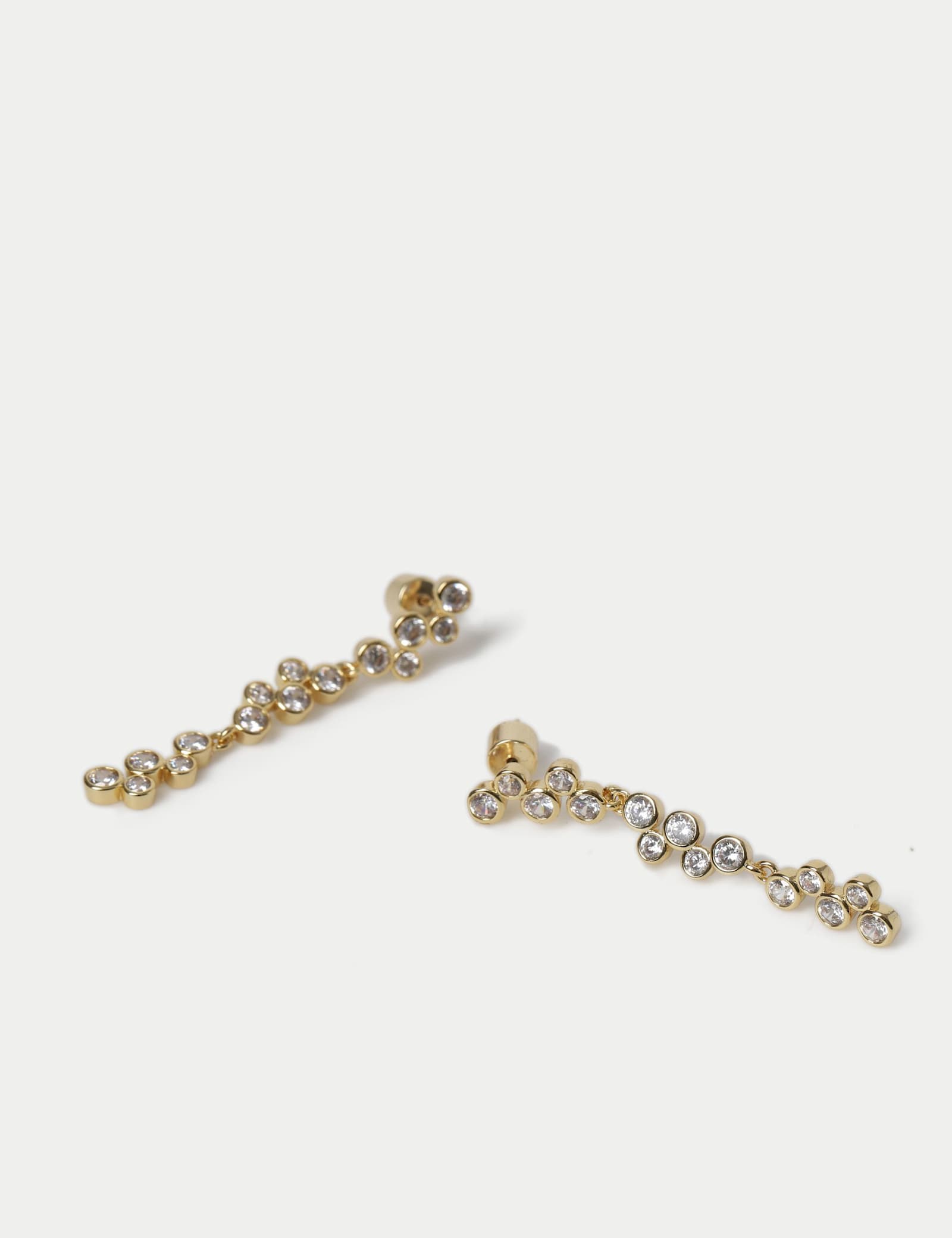 Cubic Zirconia Waterfall Earrings - image 2