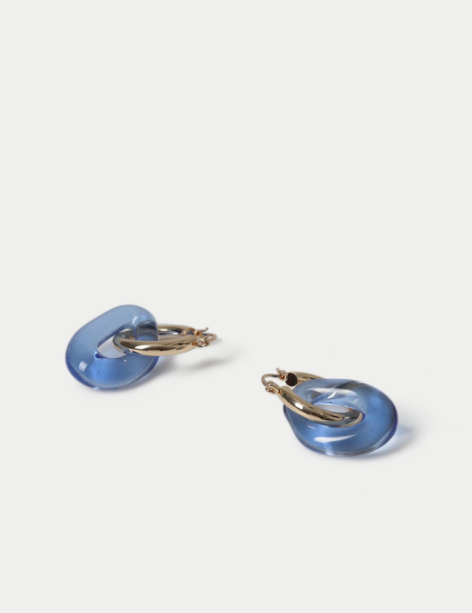 Glass Double Drop Earrings - image 2