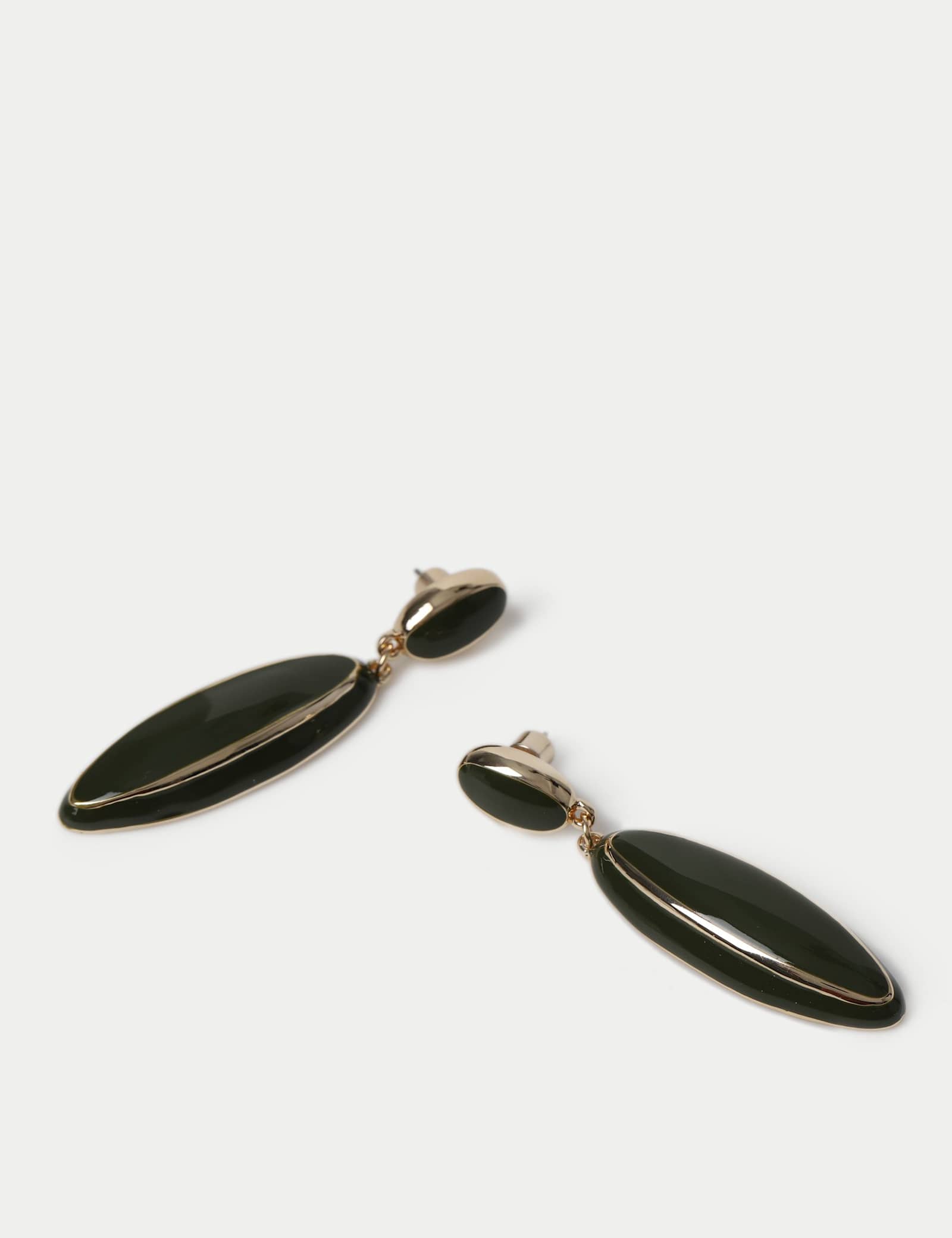 Enamel Drop Earrings - image 2