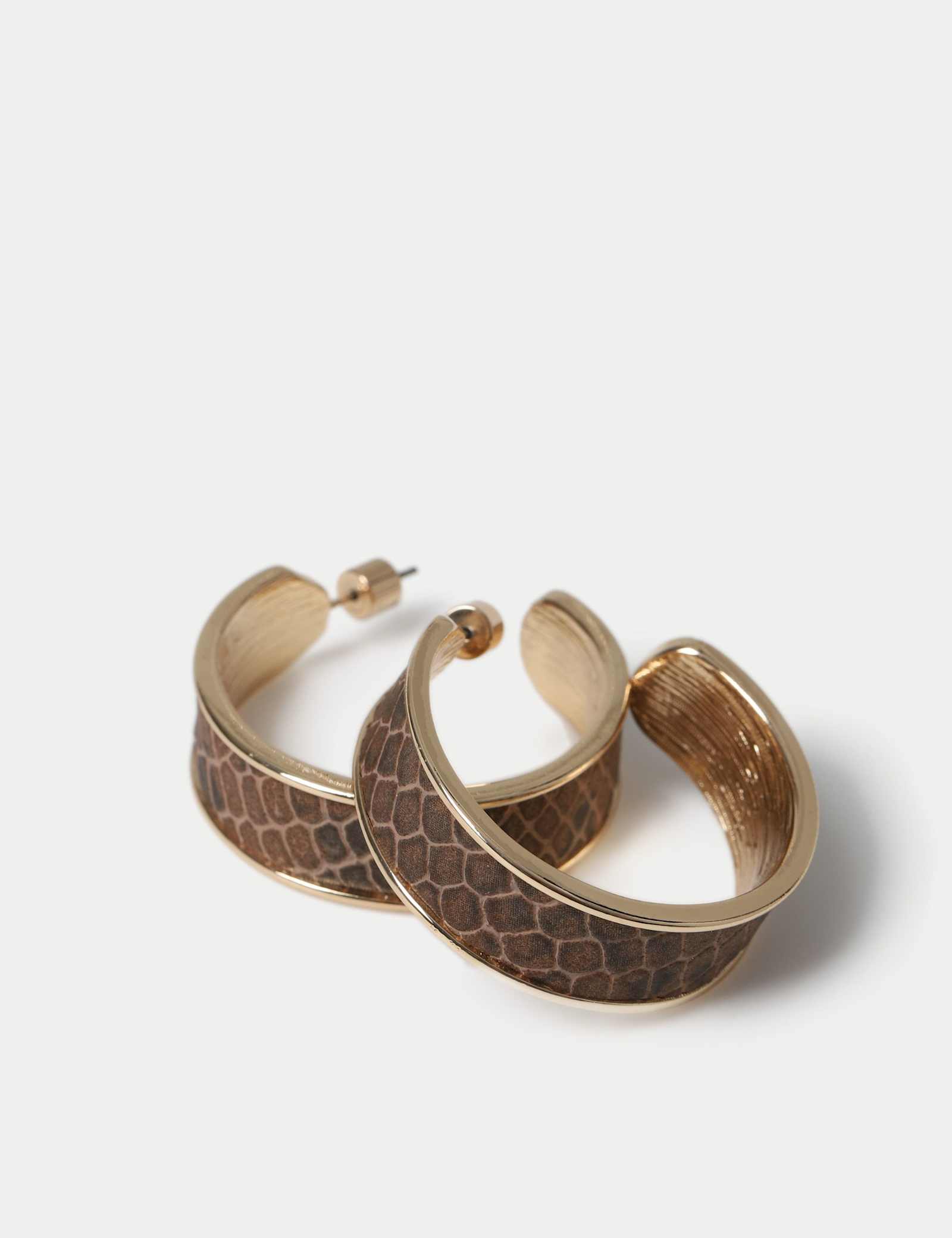 Snake Hoop Earrings - image 2